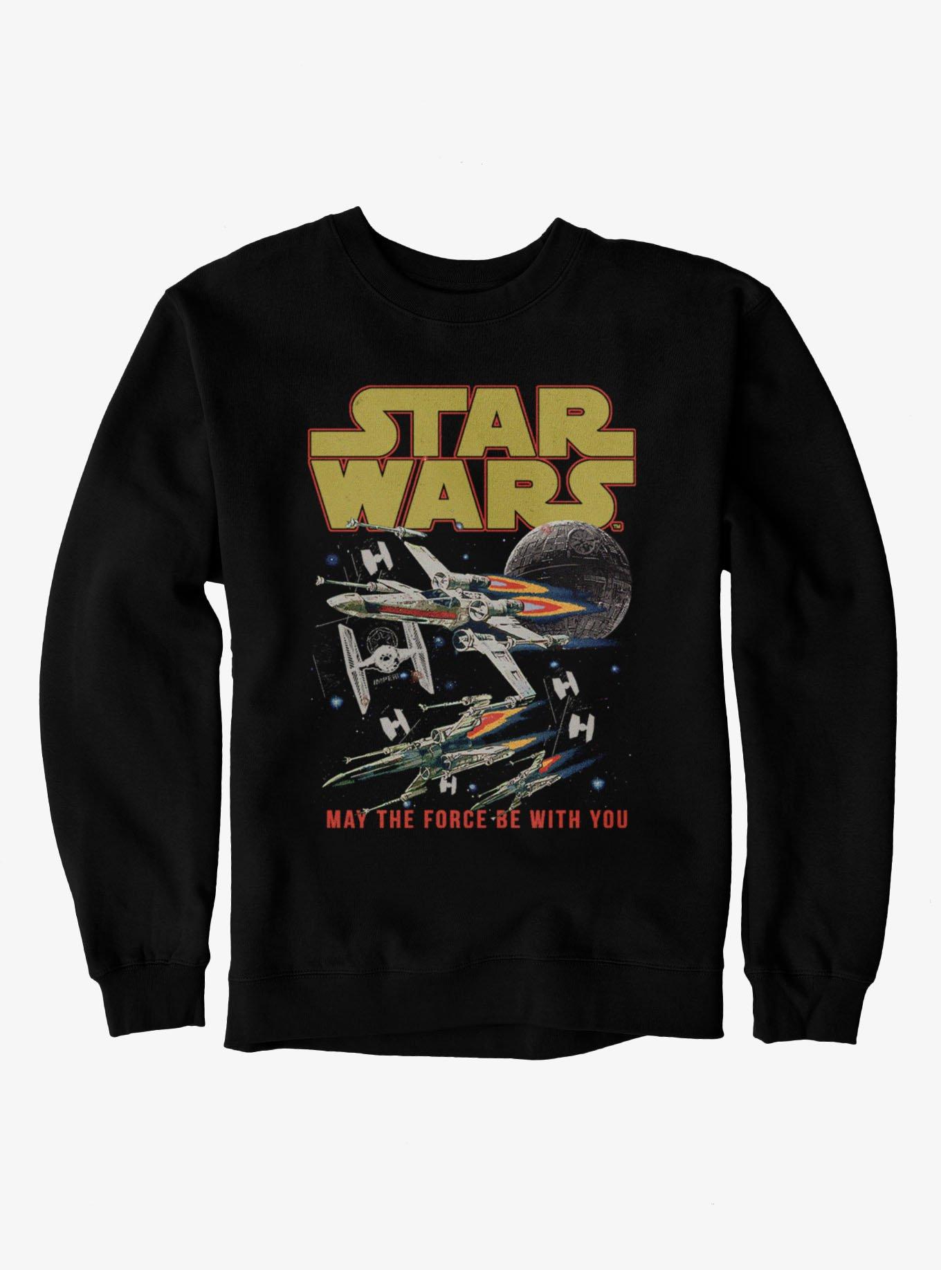 Star Wars X-Wing Battle Sweatshirt, BLACK, hi-res view 1