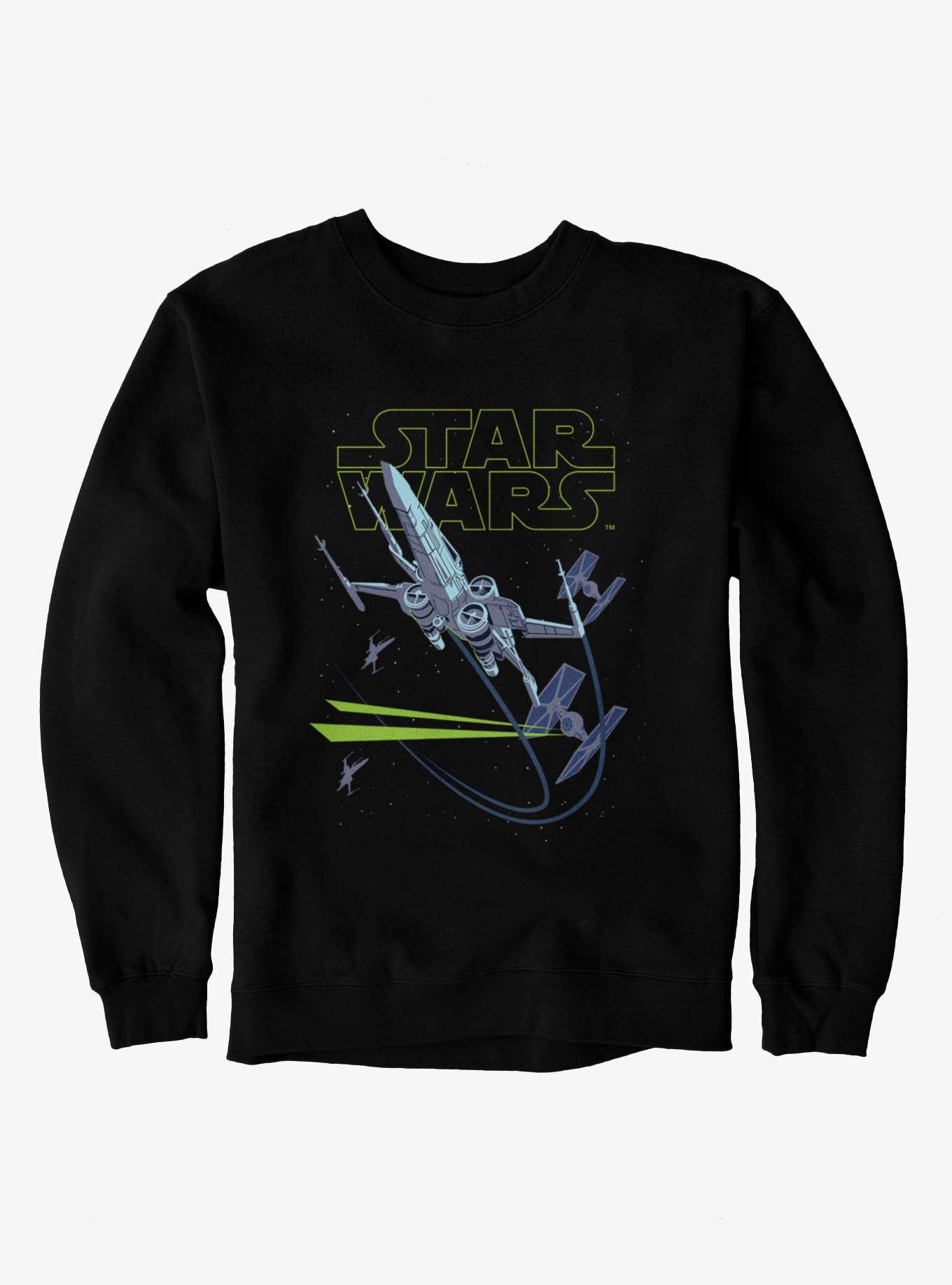 Star Wars X-Wing Chase Sweatshirt, BLACK, hi-res view 1