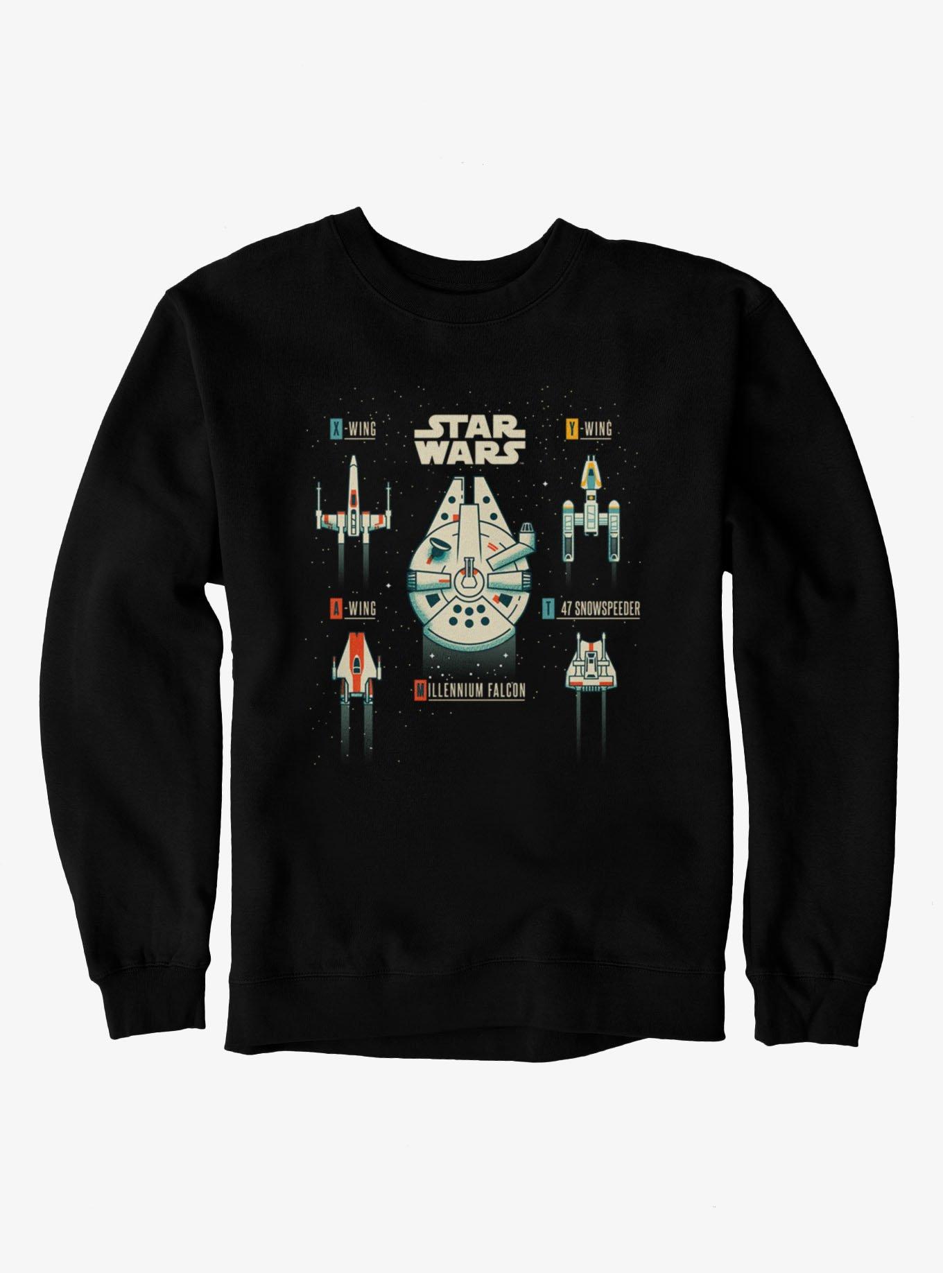 Star Wars Rebel Ship Tattoo Flash Sweatshirt, , hi-res
