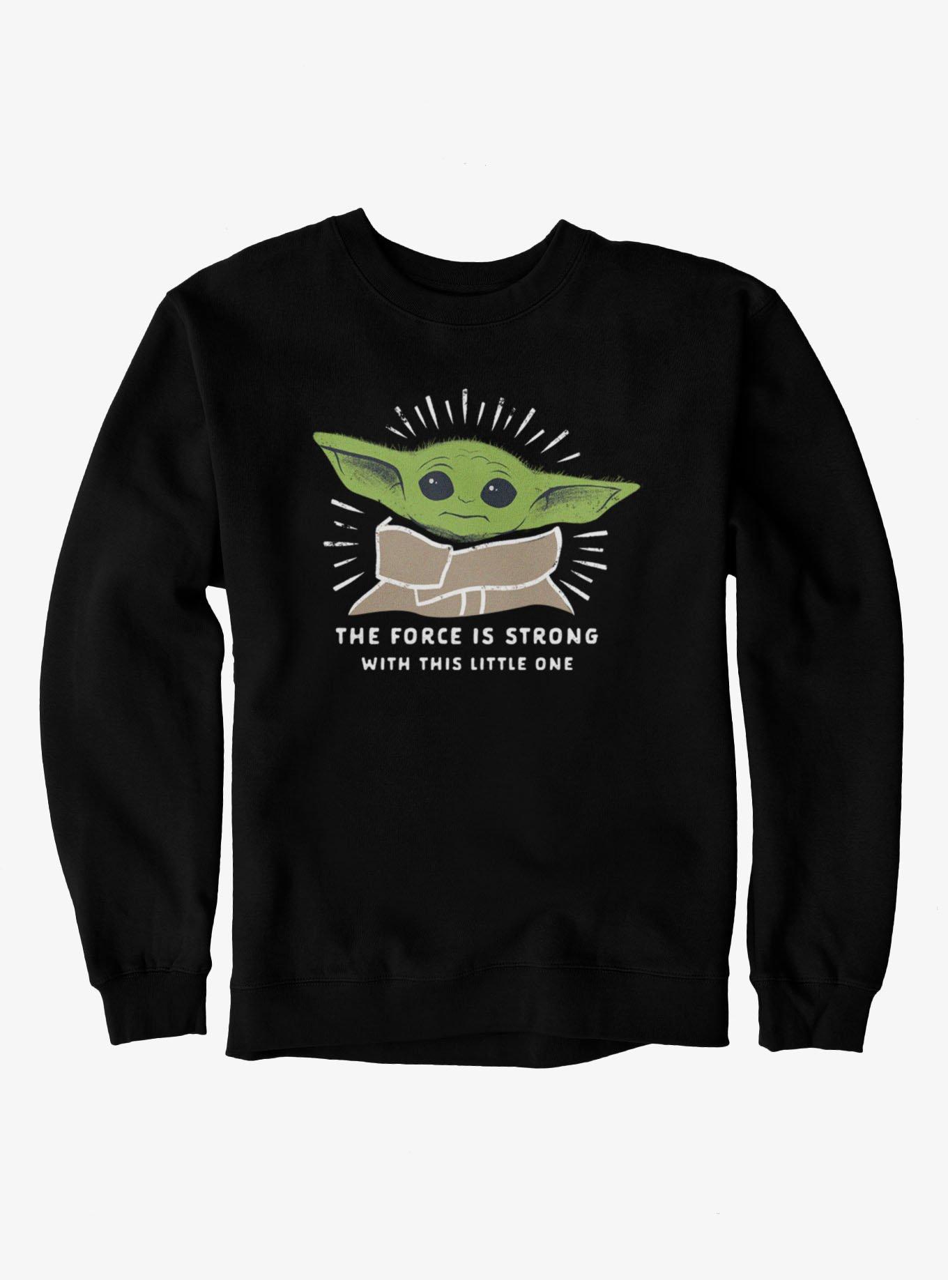 Star Wars The Mandalorian The Force Is Strong With This Little One Sweatshirt, , hi-res