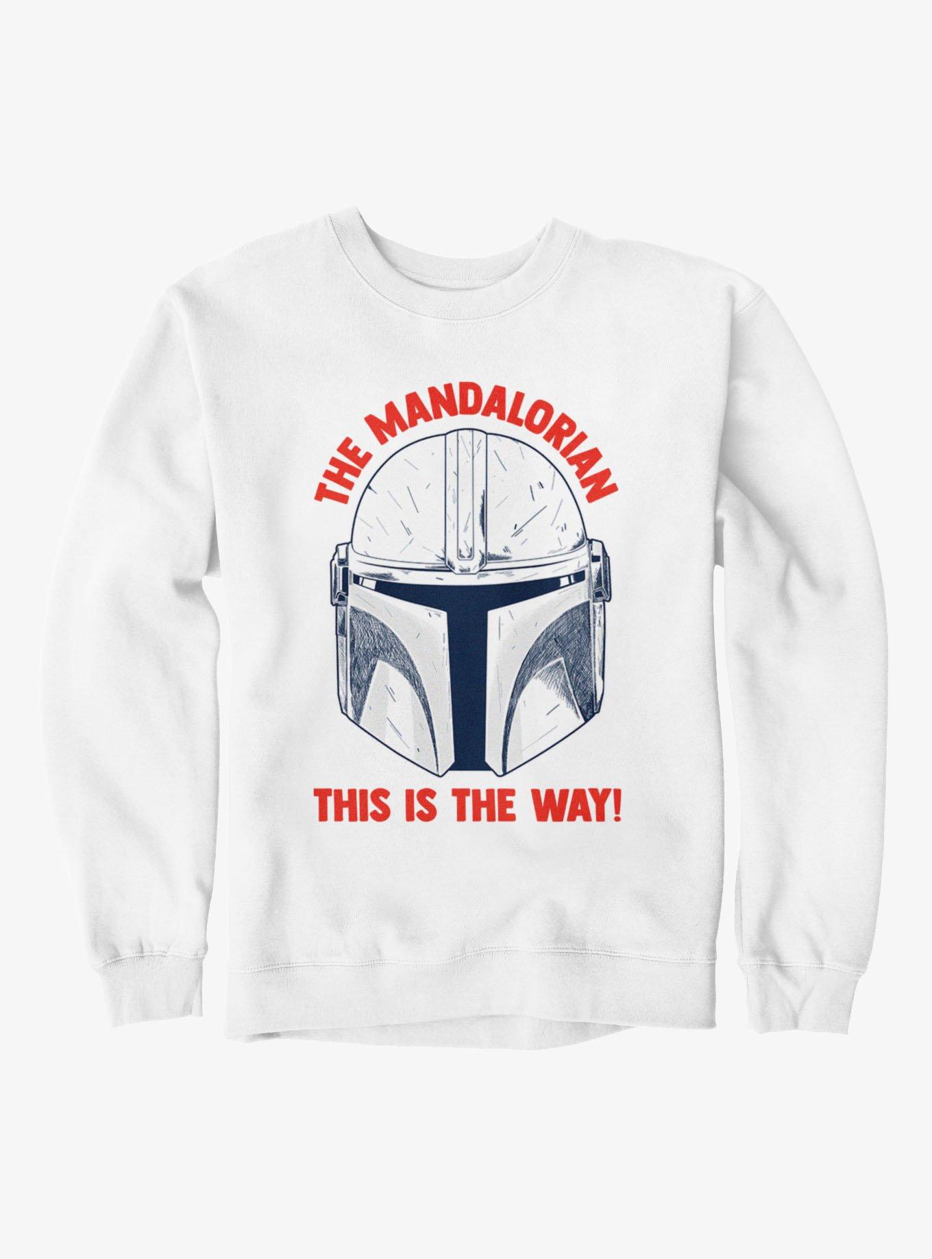 Star Wars The Mandalorian This Is The Way Helmet Sketch Sweatshirt, , hi-res