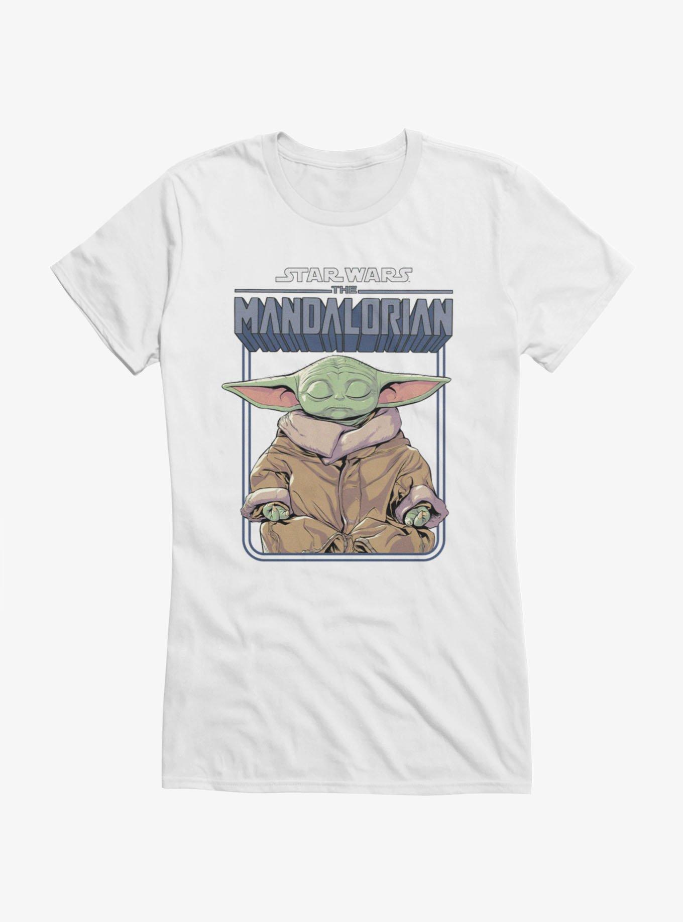 Star Wars The Mandalorian Grogu Meditating Girls T-Shirt, , hi-res