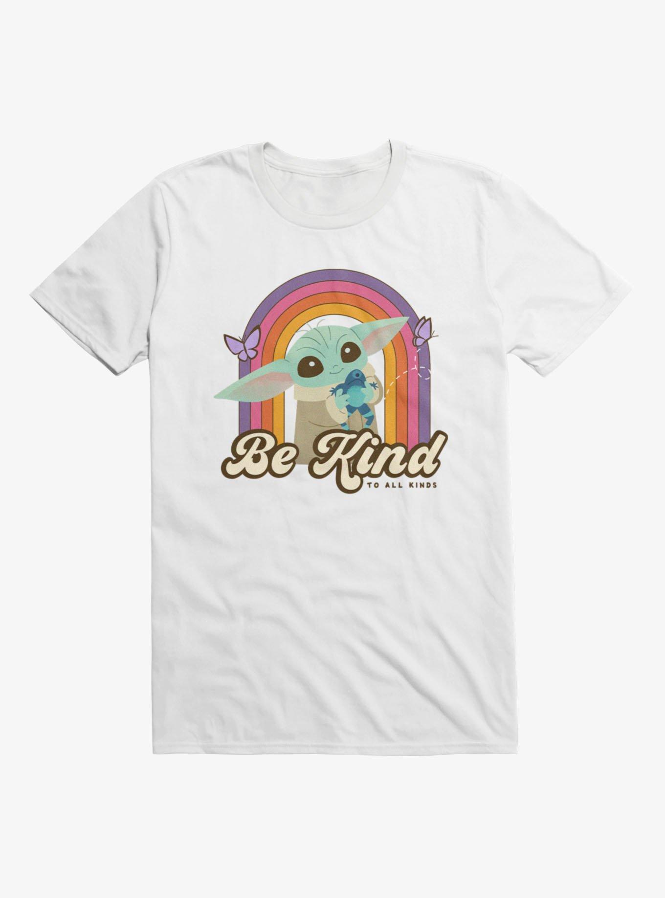 Star Wars Grogu Be Kind Rainbow T-Shirt