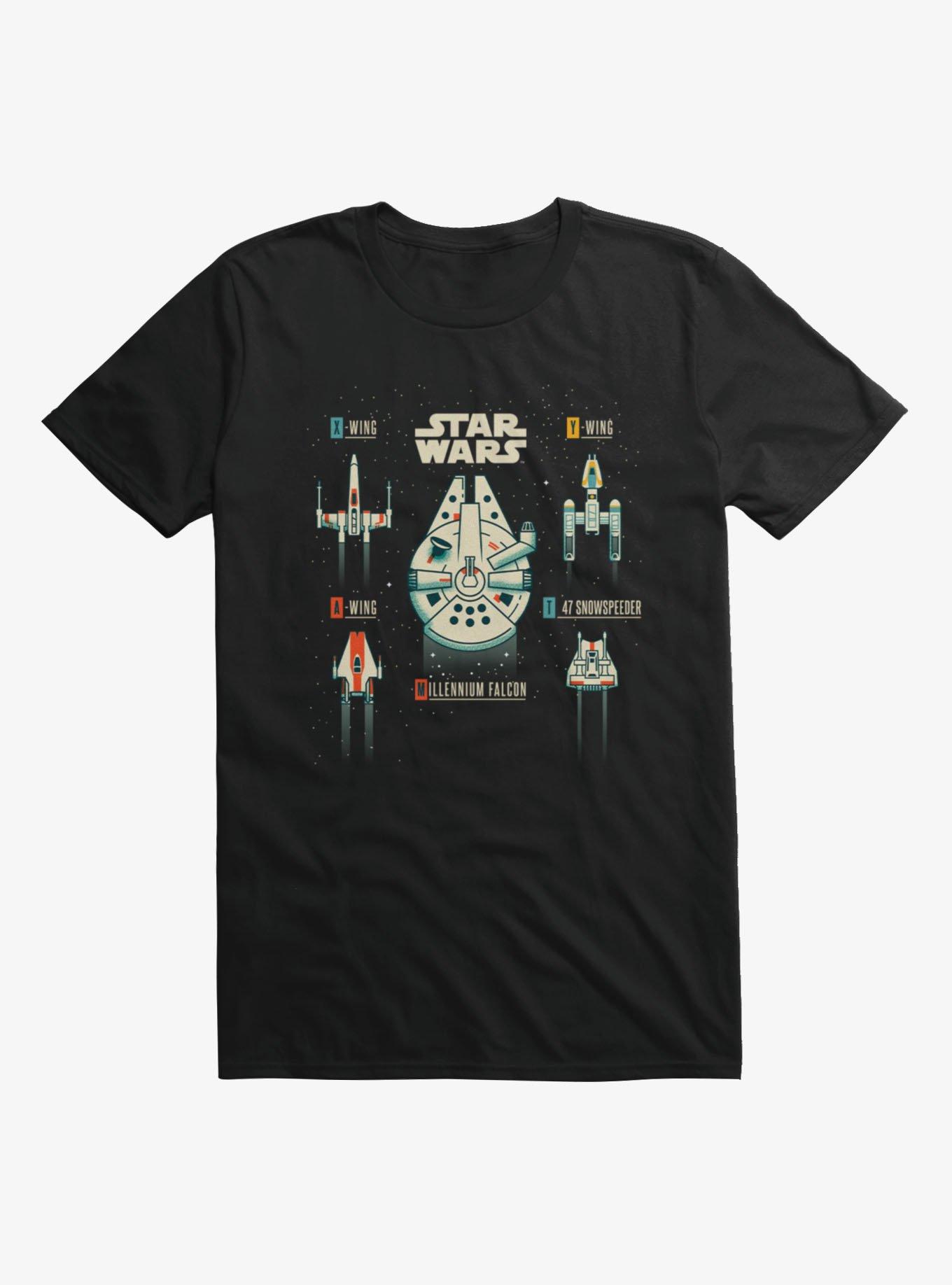 Star Wars Rebel Ship Tattoo Flash T-Shirt, , hi-res