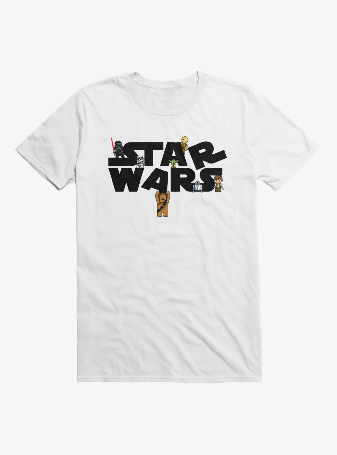 Star Wars Cartoon Logo Destruction T-Shirt
