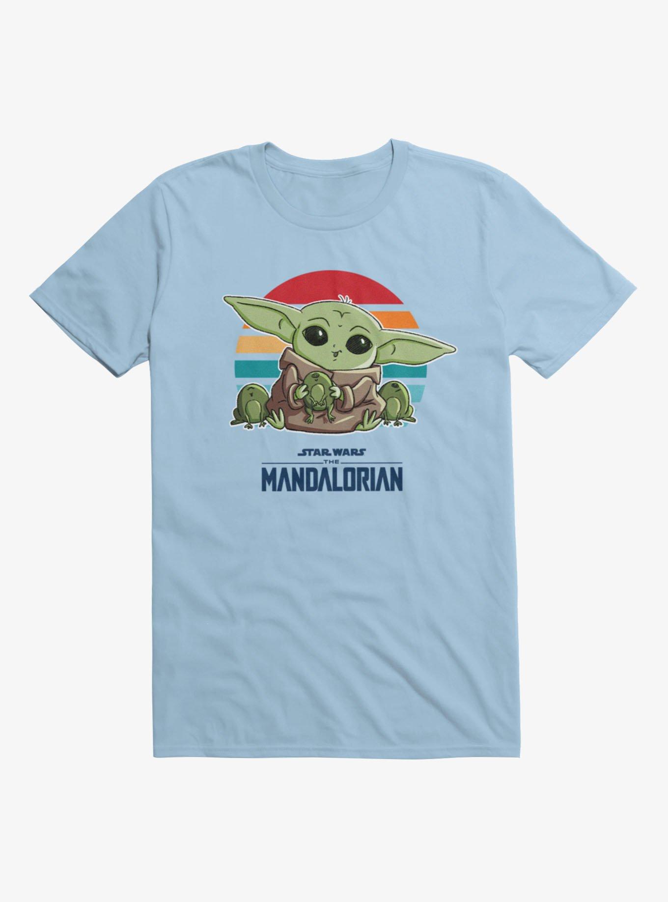 Star Wars The Mandalorian Grogu And Frogs Snacks T-Shirt