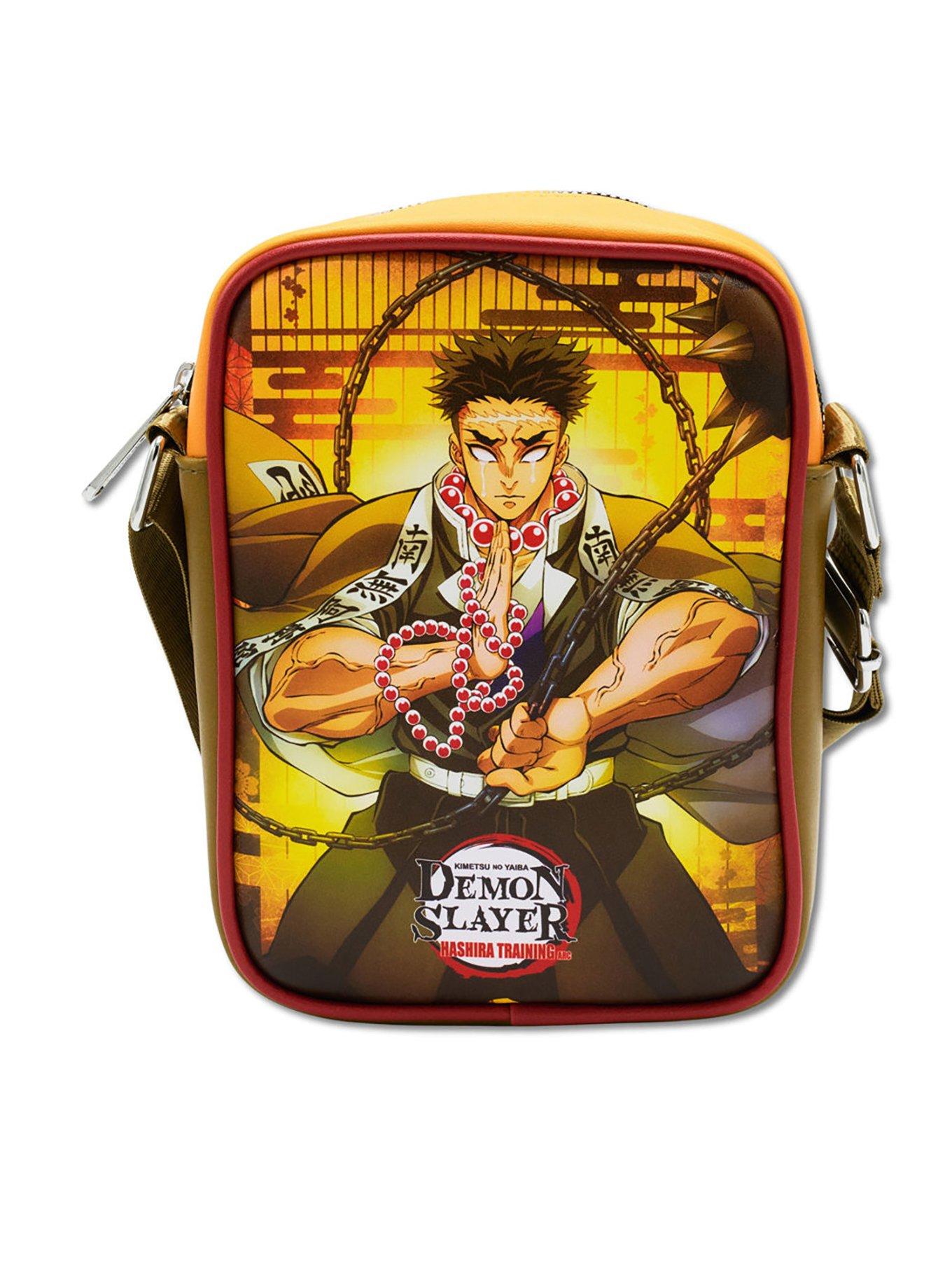 Demon Slayer Gyomei Himejima Beads Pose and Logo Crossbody Bag, , hi-res