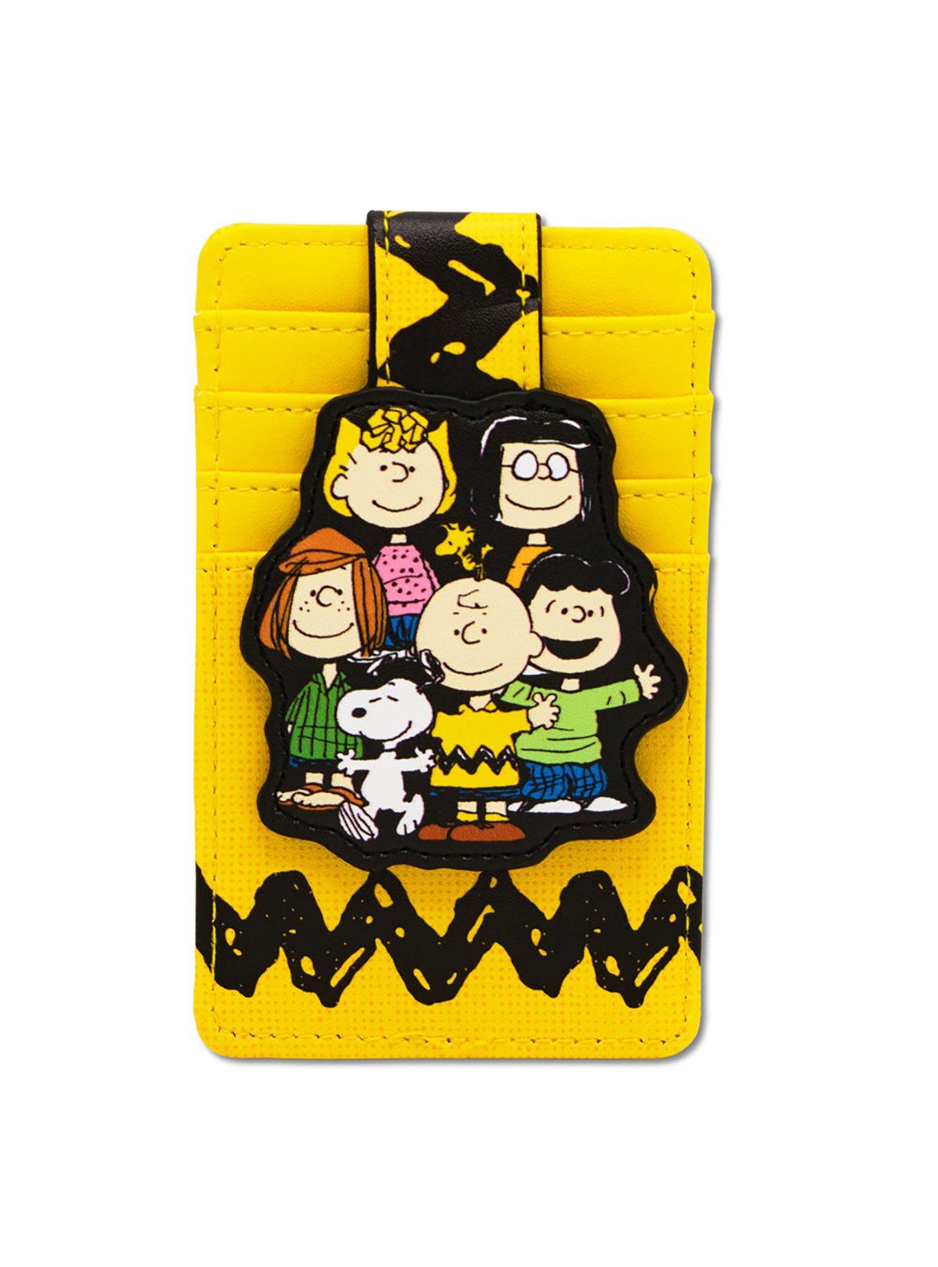 Peanuts Seven Character Group Pose ID Card Holder Wallet, , hi-res