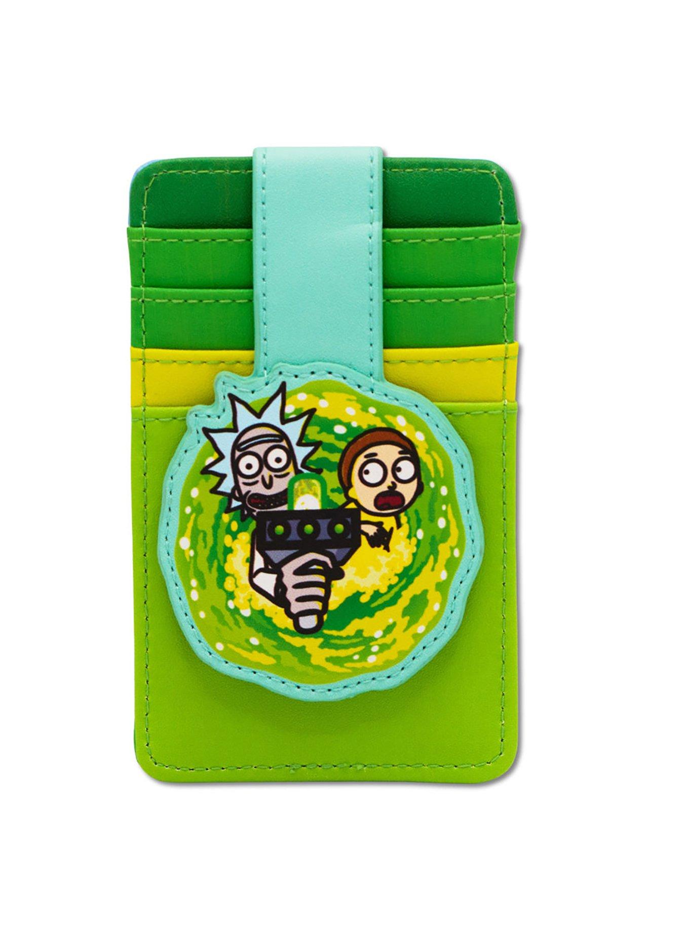 Rick and Morty Portal Gun Pose ID Card Holder Wallet, , hi-res