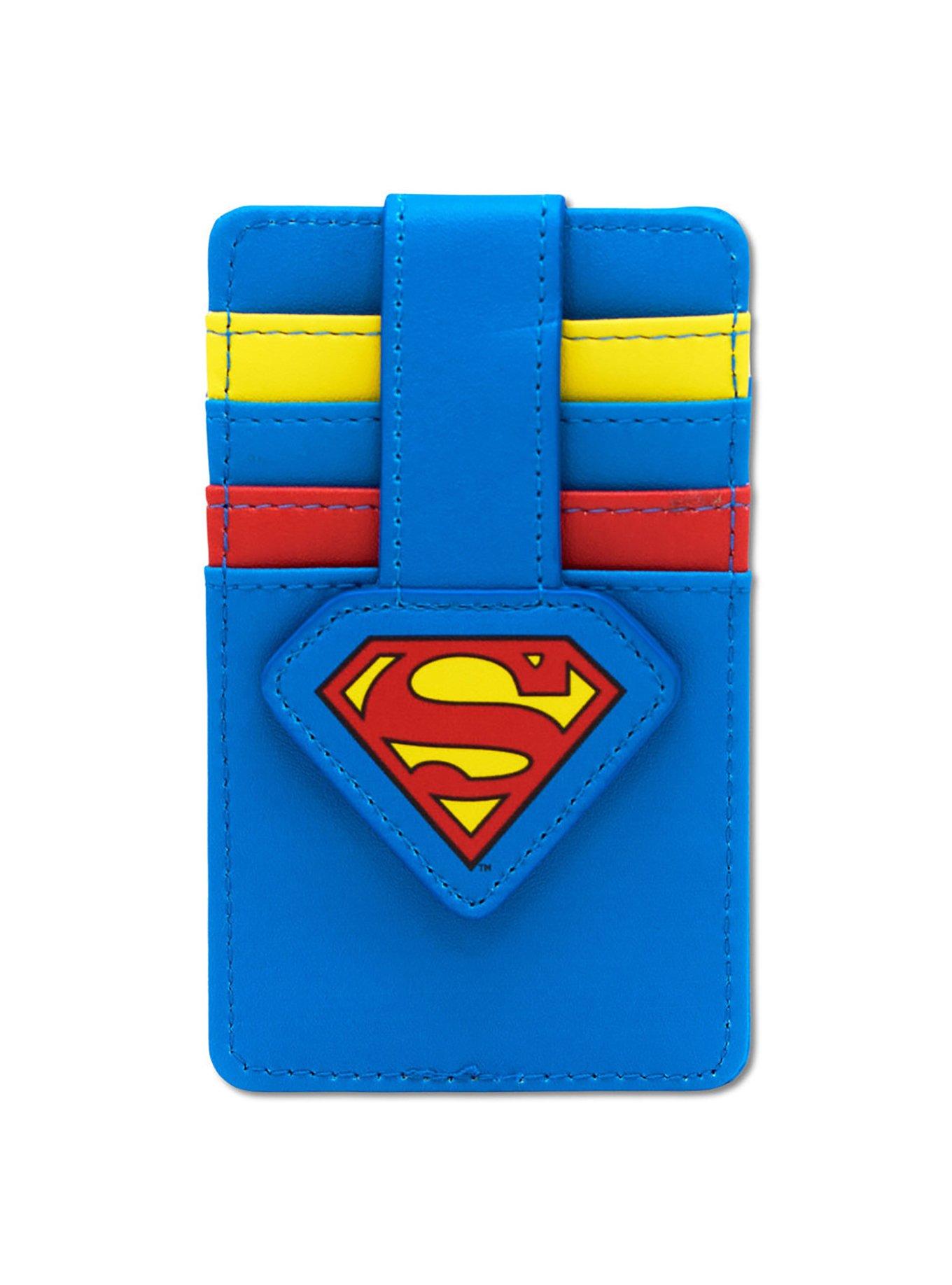 DC Comics Superman Super Shield Logo ID Card Holder Wallet, , hi-res