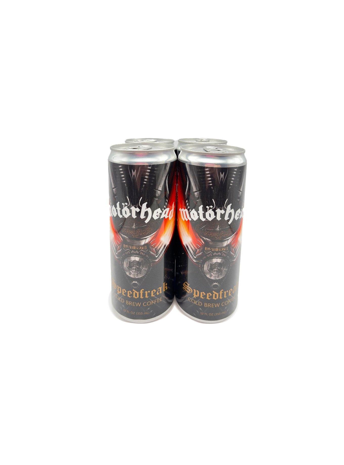 Mot?rhead Official 'Speedfreak' Cold Brew Coffee Cans (4Pack - 12oz Per Can), , hi-res