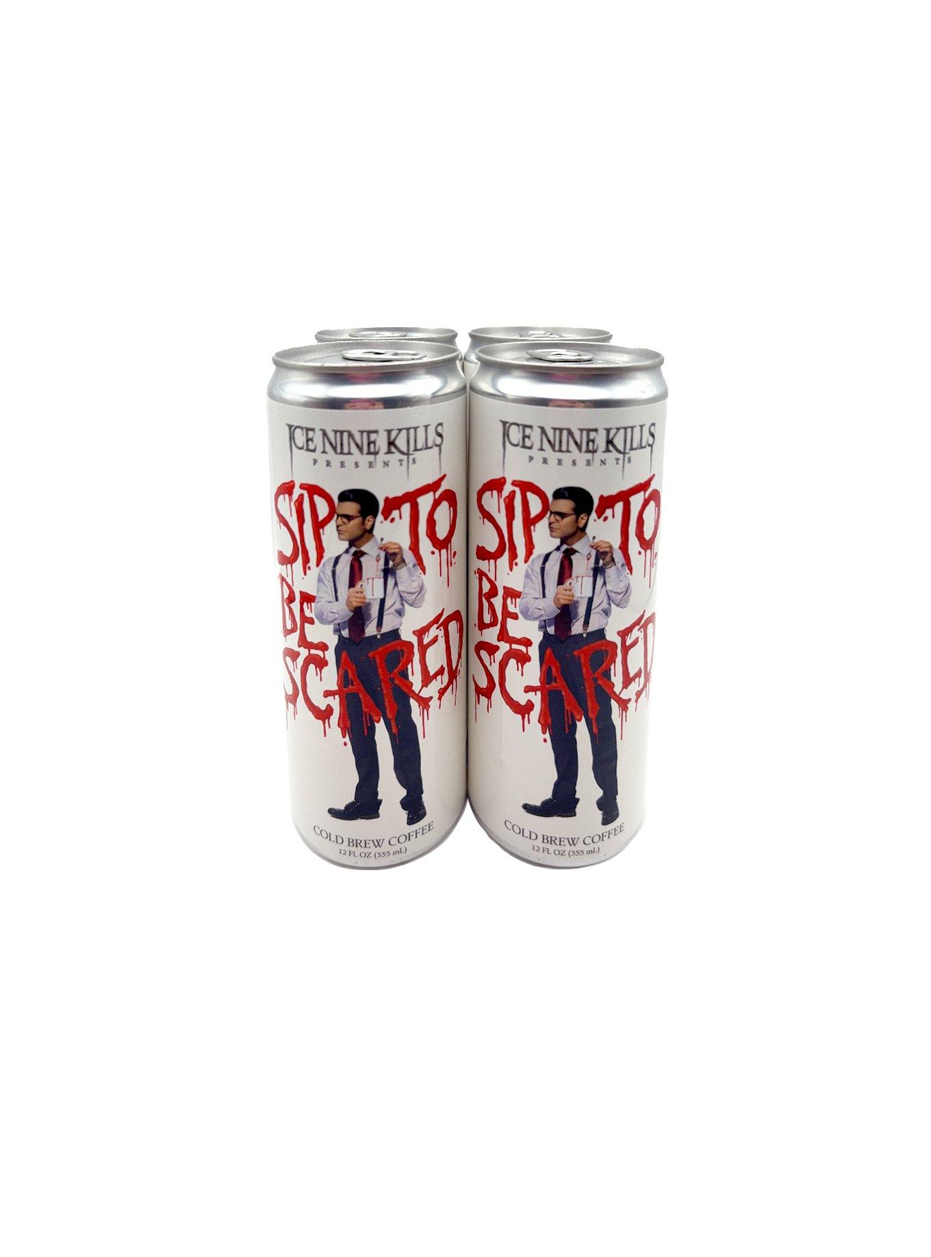 Ice Nine Kills Official 'Sip To Be Scared' Nitro Cold Brew Coffee Cans (4Pack - 12oz Per Can), , hi-res
