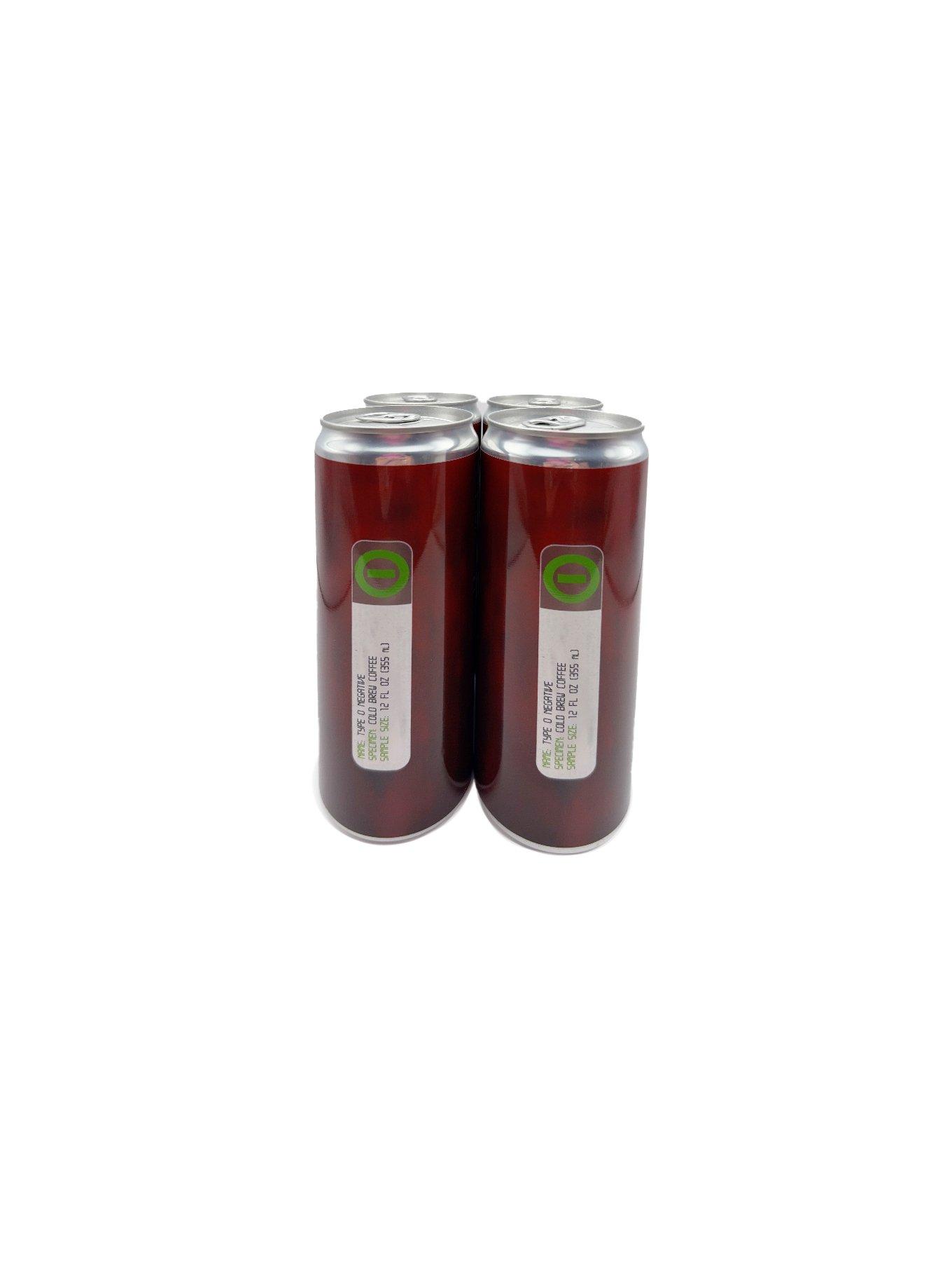 Type O Negative Official Blood Vial Nitro Cold Brew Coffee Cans (4Pack - 12oz Per Can), , hi-res