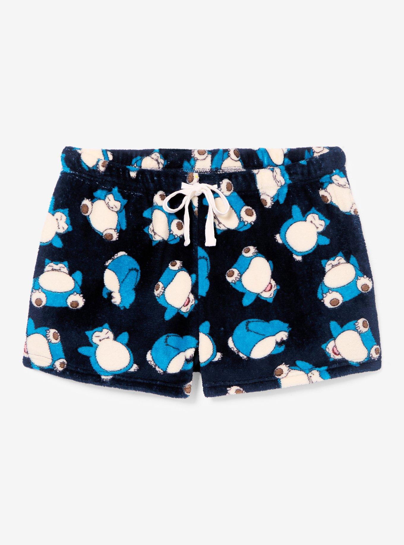 Pokémon Snorlax Allover Print Plush Sleep Shorts - BoxLunch Exclusive