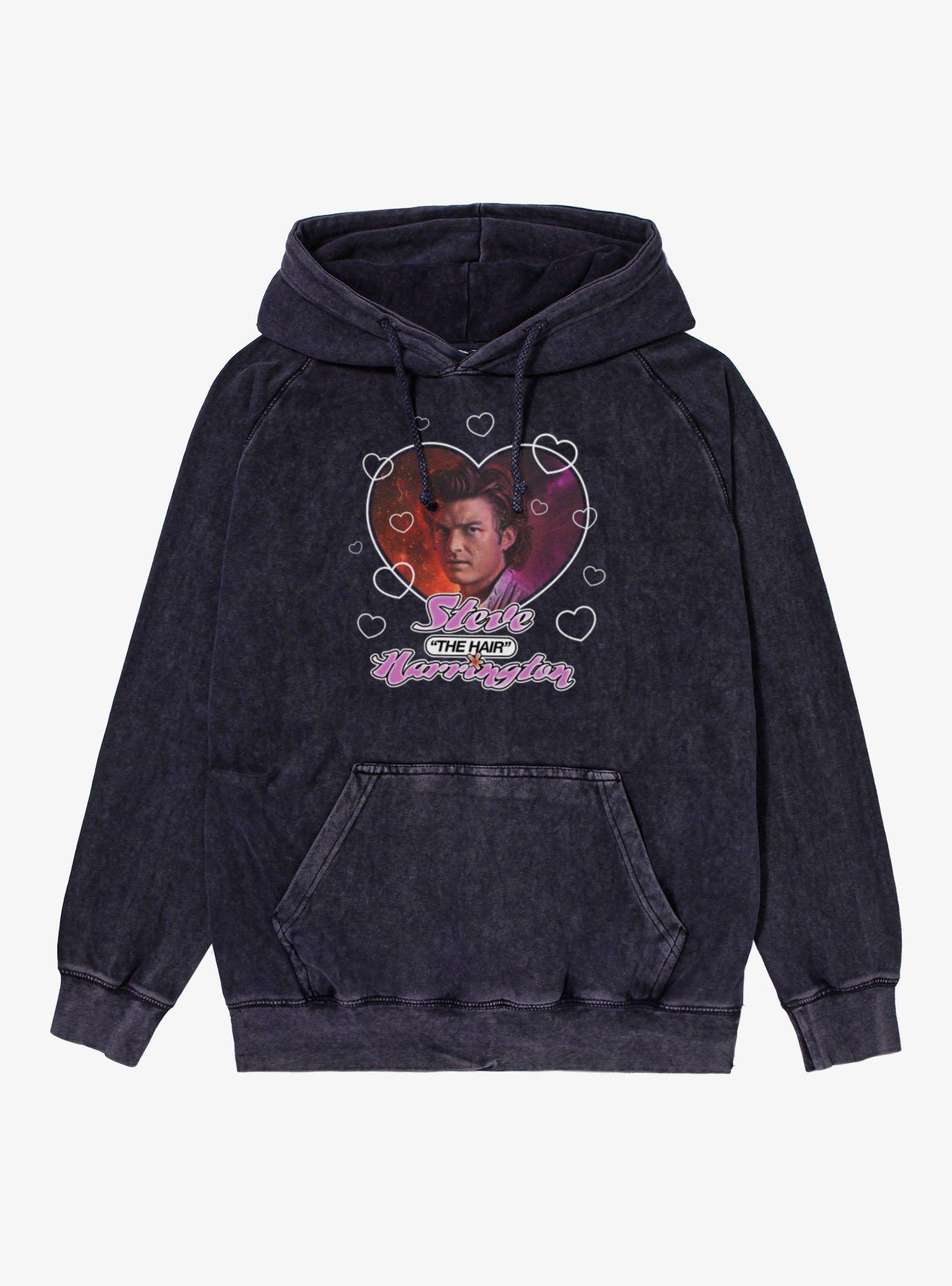 Stranger Things Steve "The Hair" Harrington Mineral Wash Hoodie, , hi-res