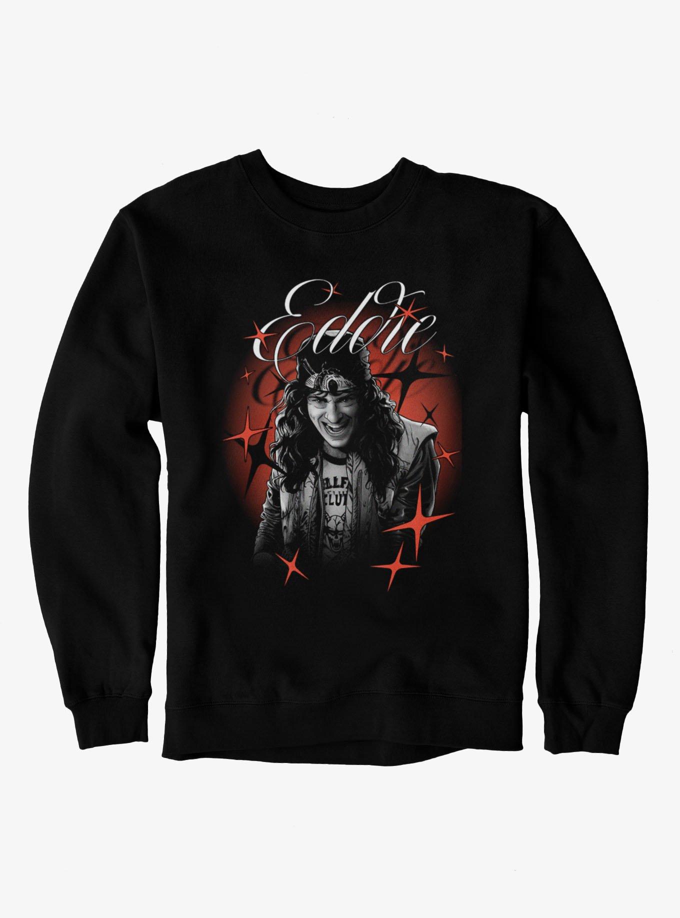 Stranger Things Eddie Airbrush Stars Sweatshirt, , hi-res