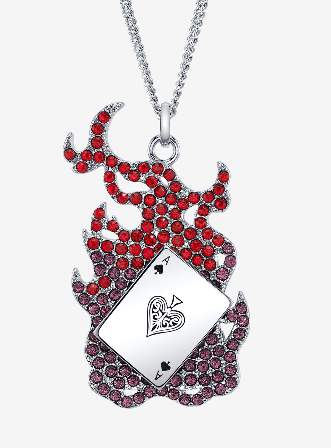 Marvel X Rocklove X-Men Gambit Spinning Card Necklace, , hi-res