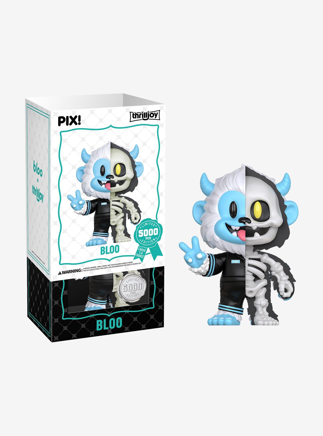 Thrilljoy Half Skeleton Bloo Pix! Collectible Figure | Hot Topic