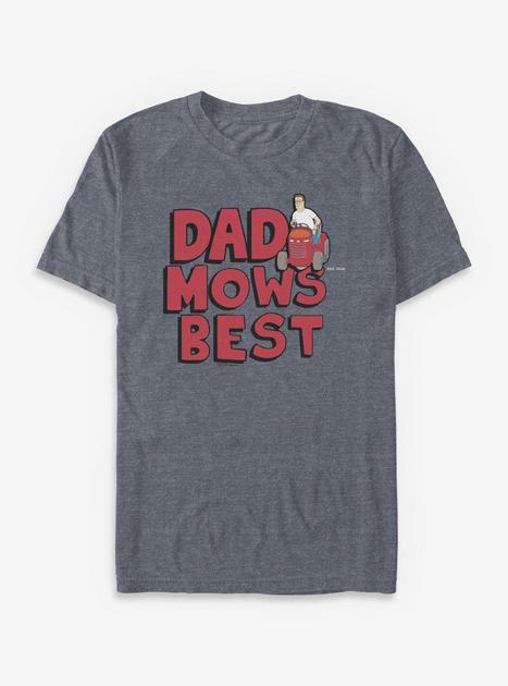King of the Hill Hank Dad Mows Best T-Shirt - BLUE | Hot Topic