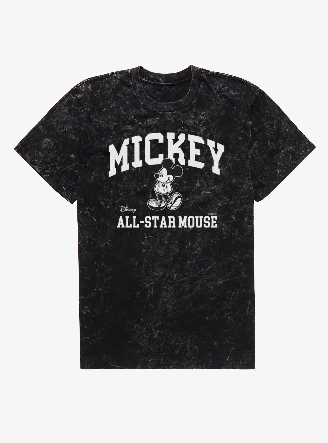 Disney Mickey Mouse All Star Mouse Mineral Wash T-Shirt, , hi-res