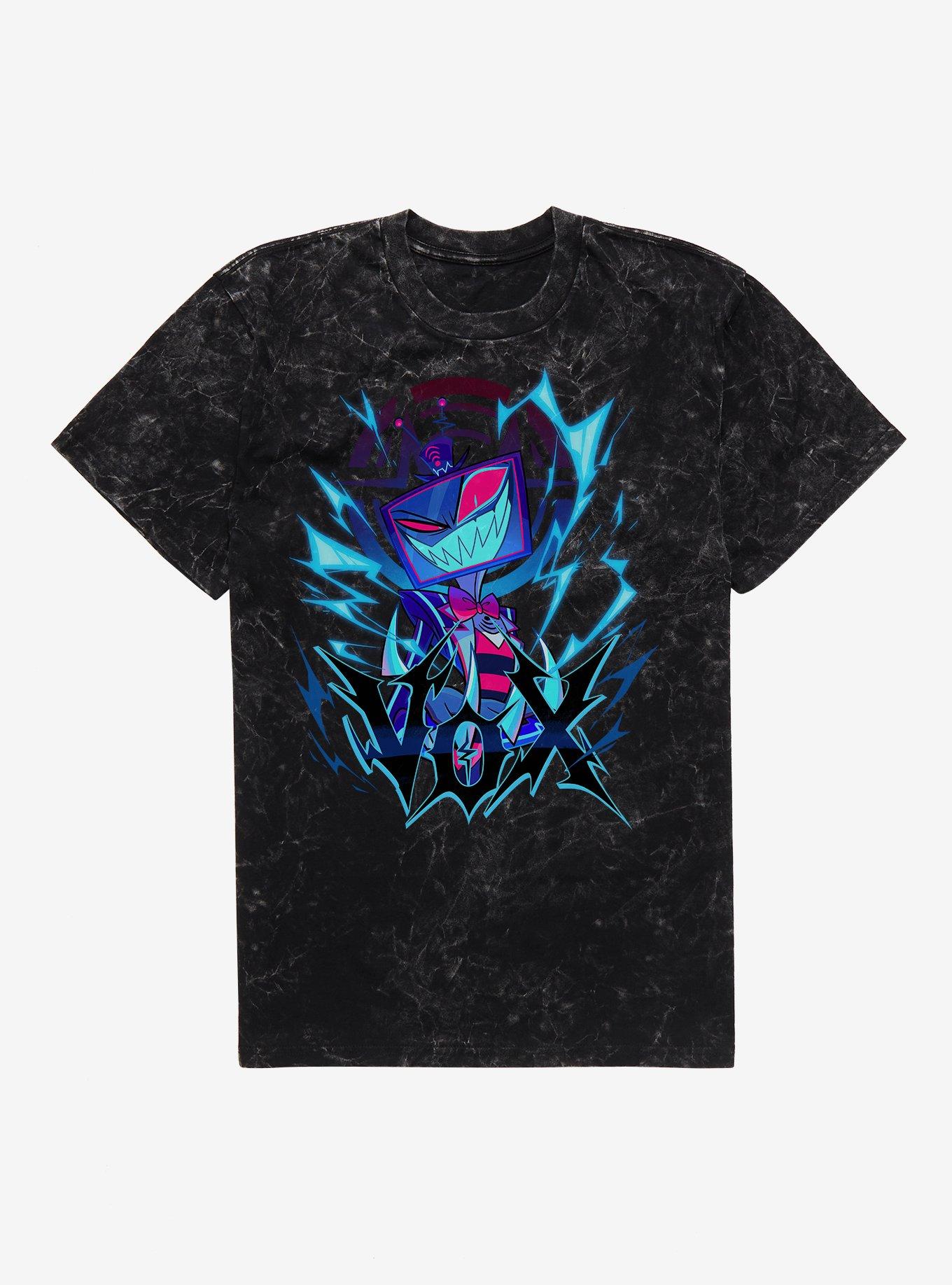 Hazbin Hotel Vox Metal Mineral Wash T-Shirt, , hi-res