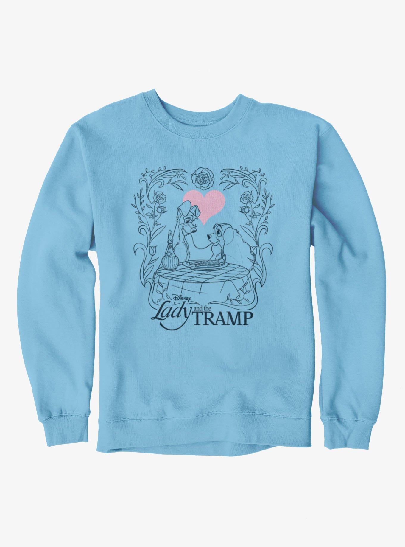 Disney Lady And The Tramp Love Spaghetti Night Sweatshirt, , hi-res