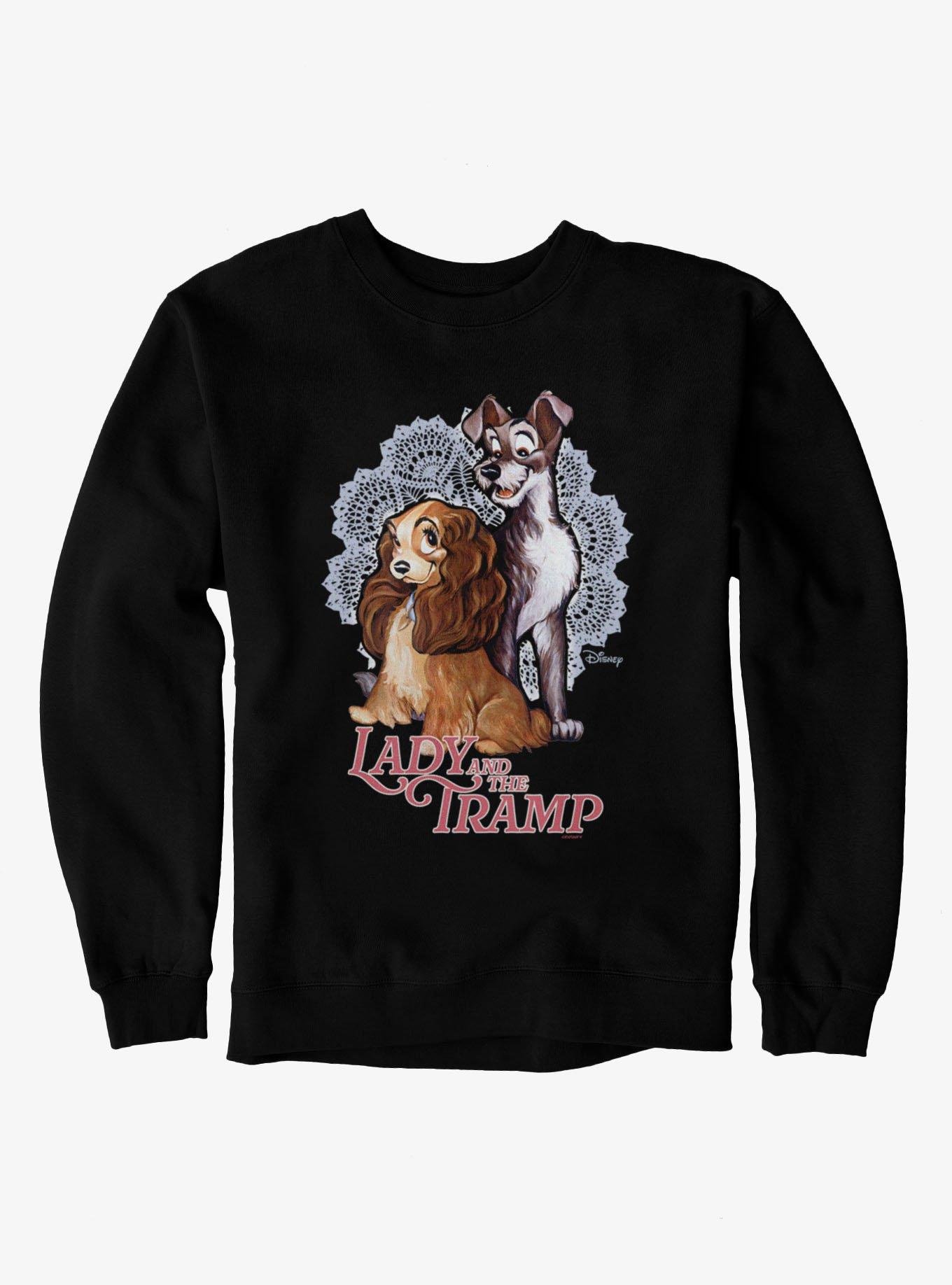 Disney Lady And The Tramp Doily Couple Sweatshirt, , hi-res