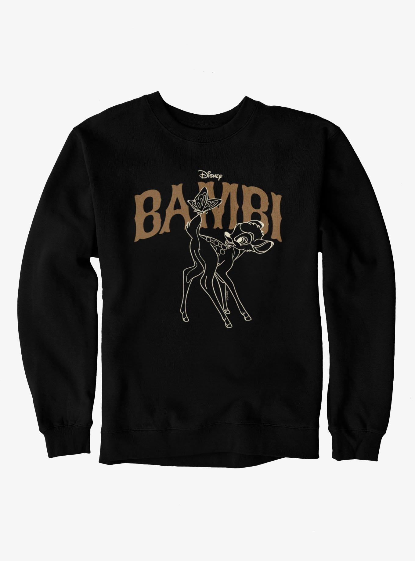Disney Bambi Rustic Butterfly Outline Sweatshirt, , hi-res