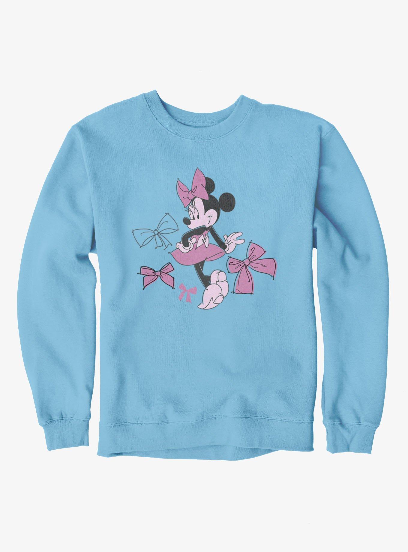 Disney Minnie Mouse Bows Of Fashion Sketch Sweatshirt, , hi-res