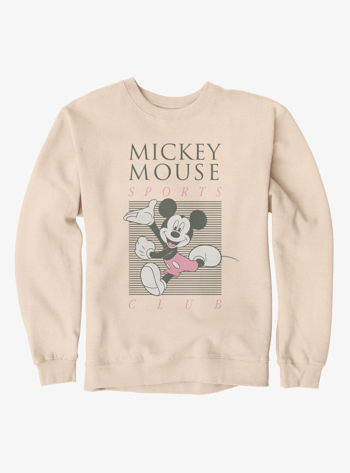 Disney Mickey Mouse Sports Club Lines Sweatshirt, SAND, hi-res view 1
