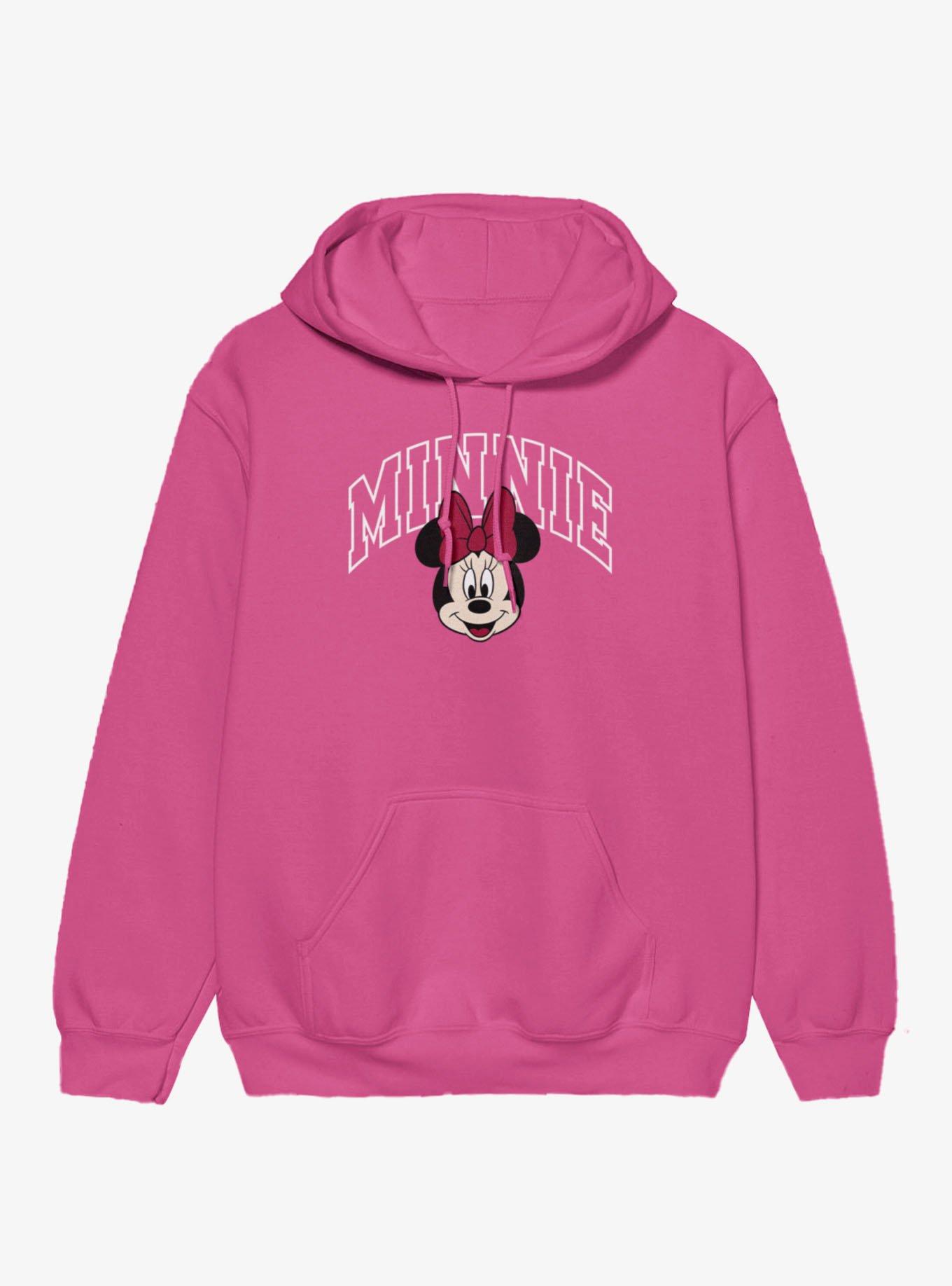 Disney Minnie Mouse Collegiate Outline Hoodie, , hi-res