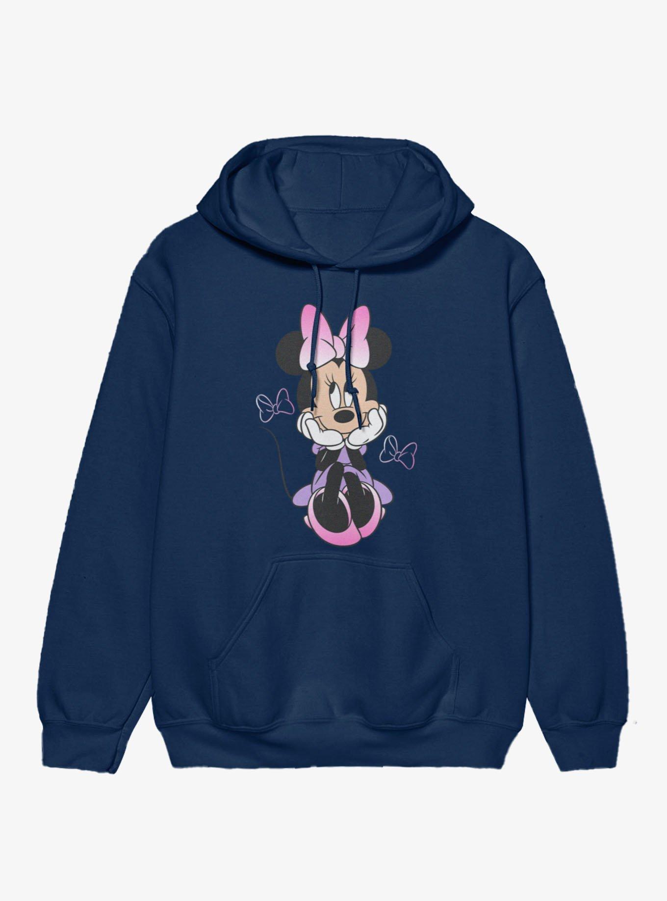 Disney Minnie Mouse Sitting Bow Gradients Hoodie, , hi-res