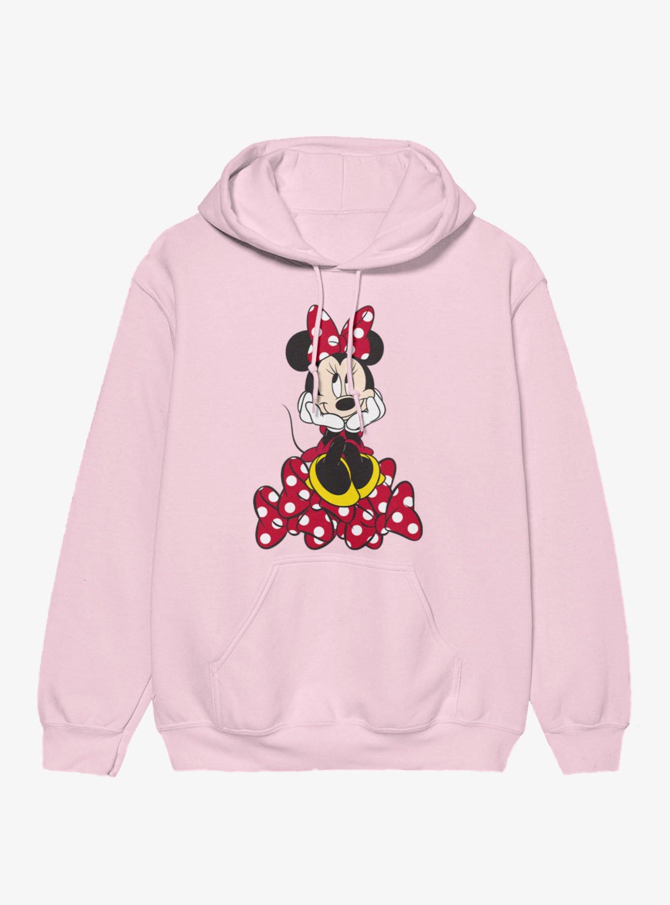 Disney Minnie Mouse Happy Pile Of Bows Hoodie, , hi-res