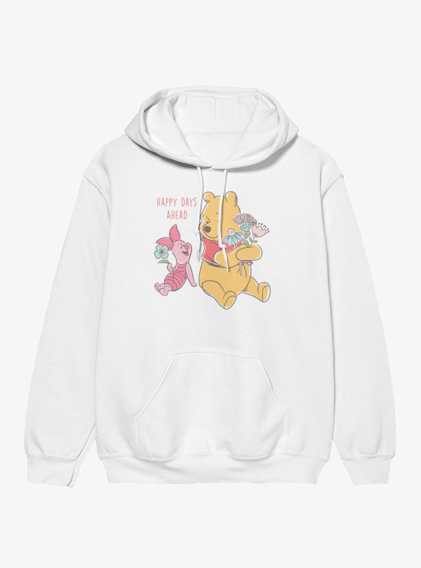 Disney Winnie The Pooh Happy Days Ahead With Piglet Flowers Hoodie, , hi-res