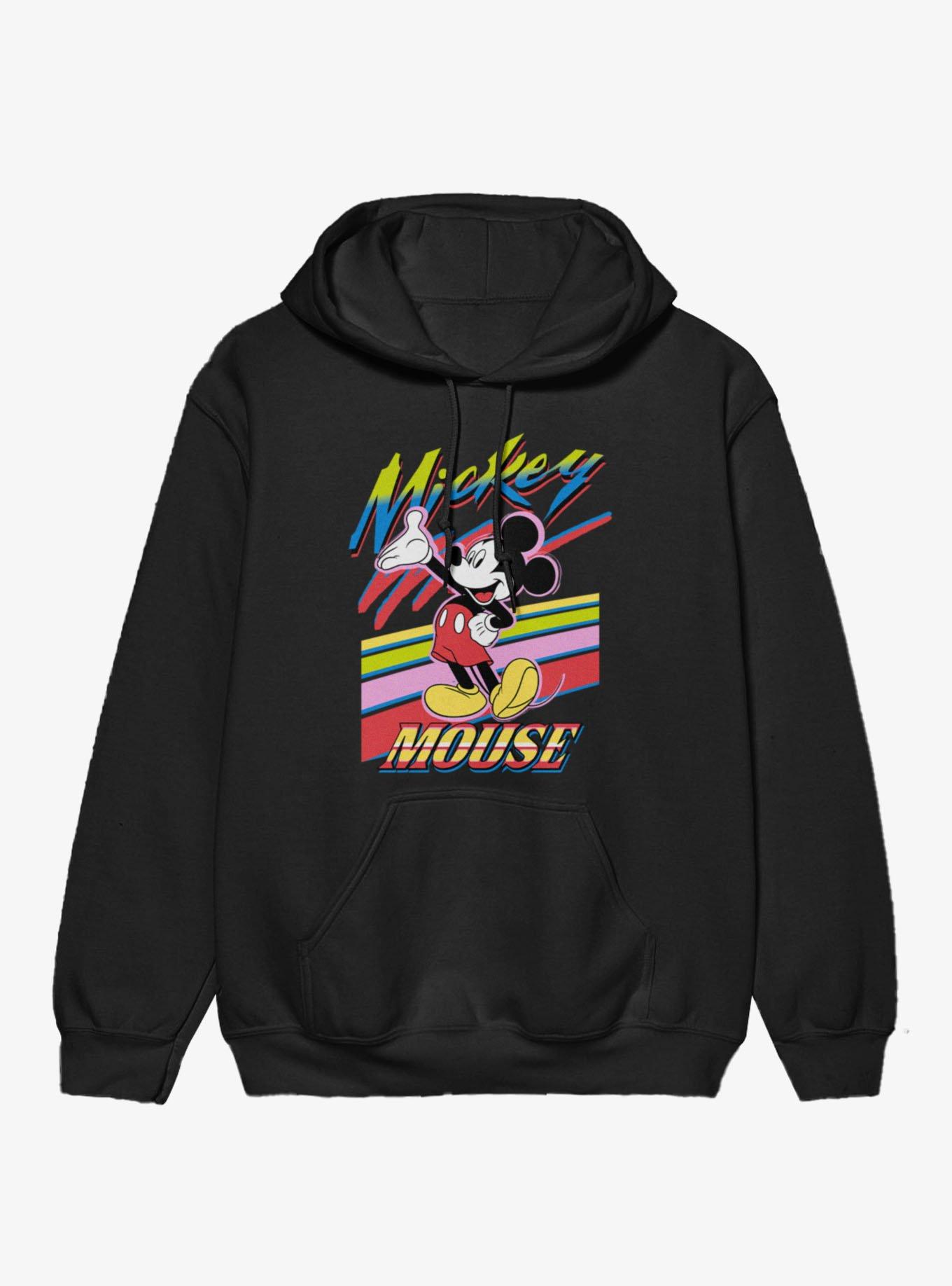 Disney Mickey Mouse Retro Paint Stripes Hoodie, , hi-res