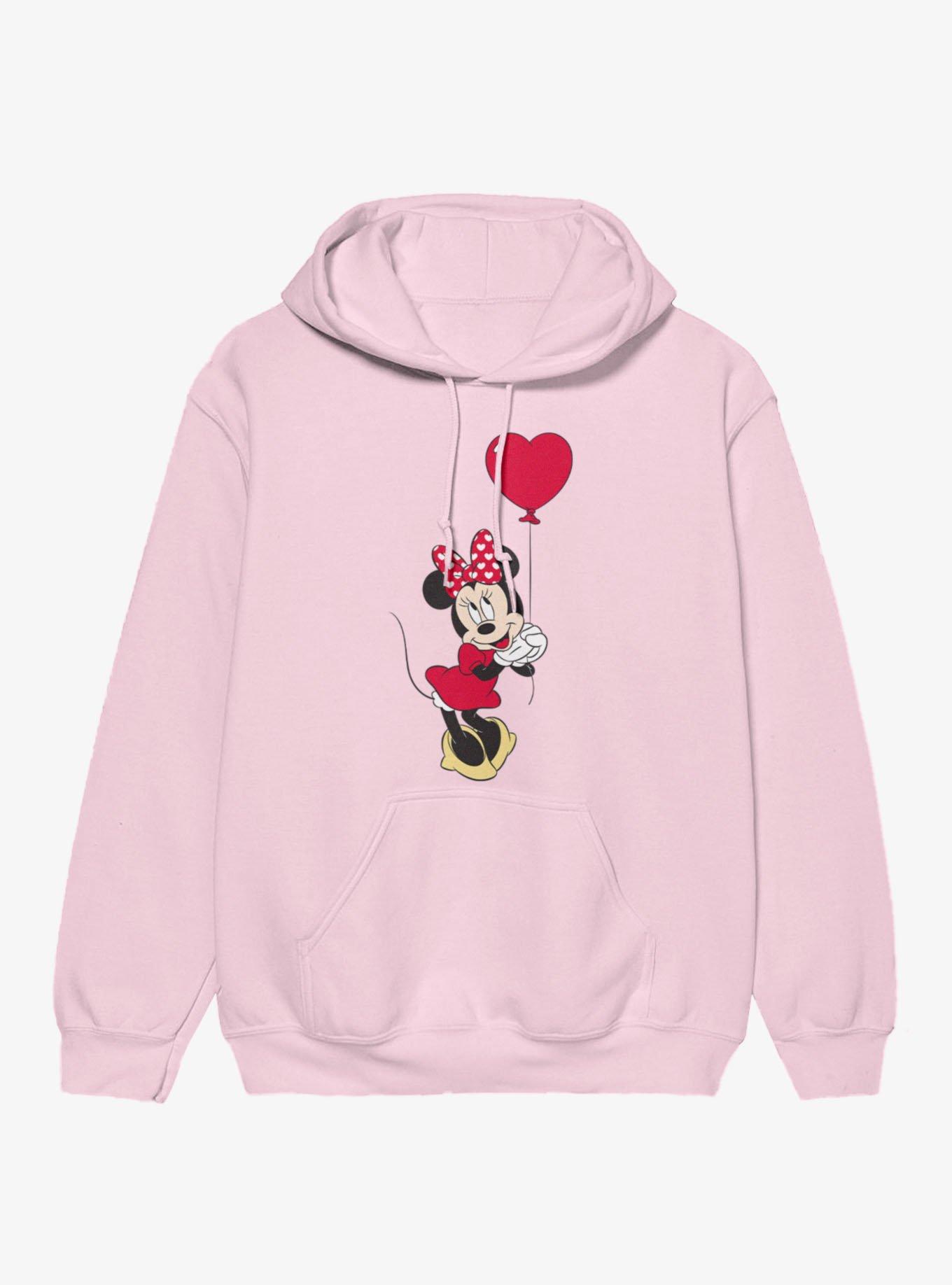 Disney Minnie Mouse Love Red Balloon Heart Hoodie, , hi-res