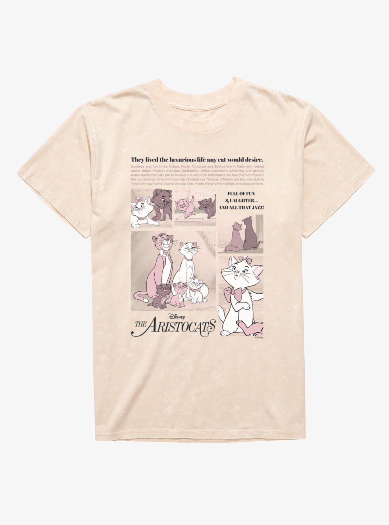 Disney The Aristocats Story Panels Mineral Wash T-Shirt, , hi-res