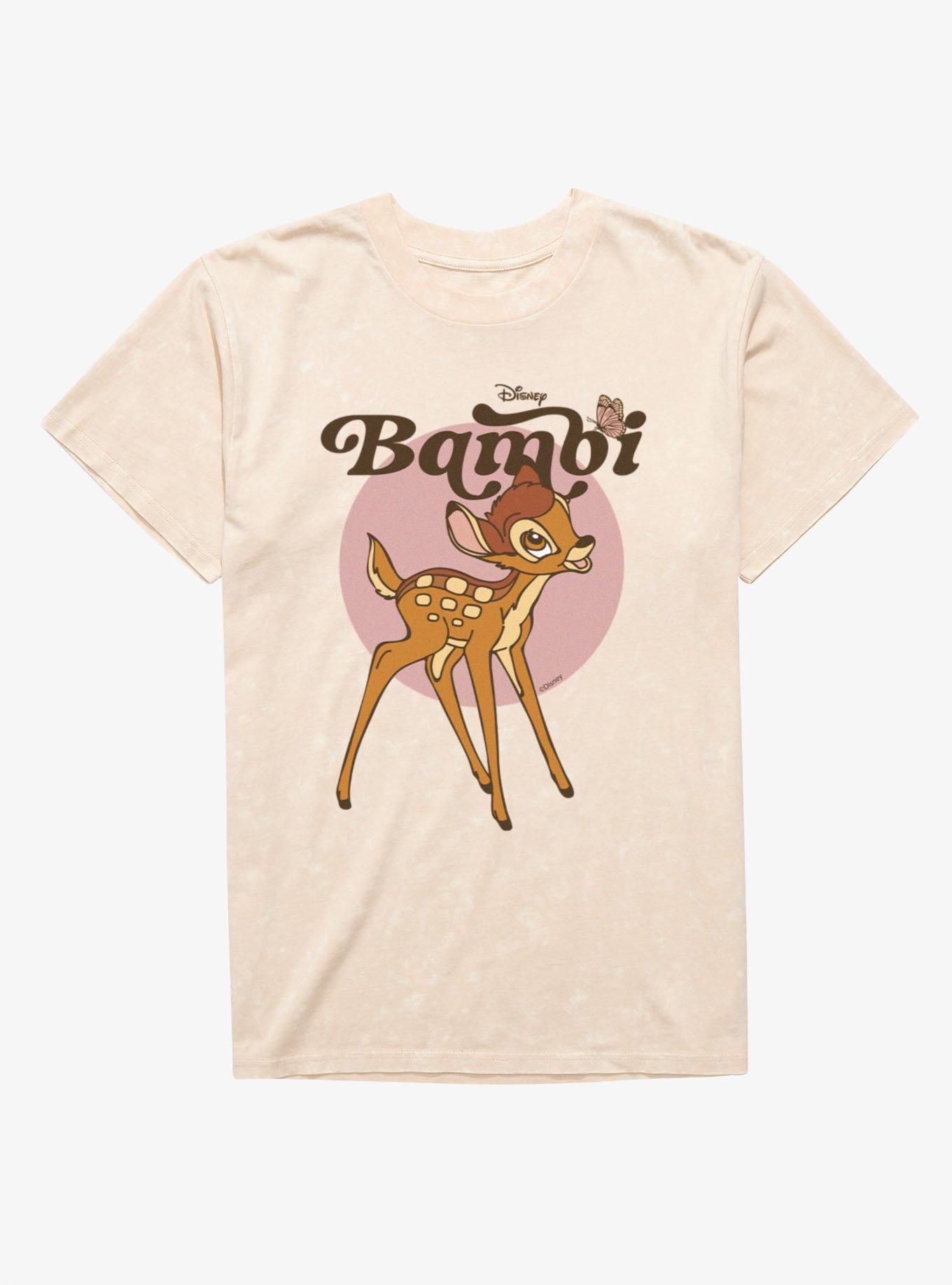Disney Bambi Butterfly Circle Mineral Wash T-Shirt, , hi-res