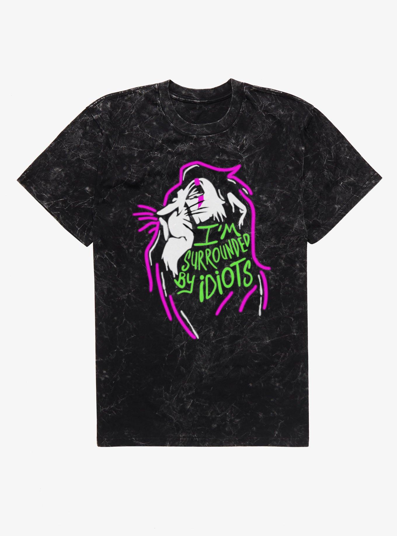 Disney The Lion King I'm Surrounded By Idiots Scar Mineral Wash T-Shirt