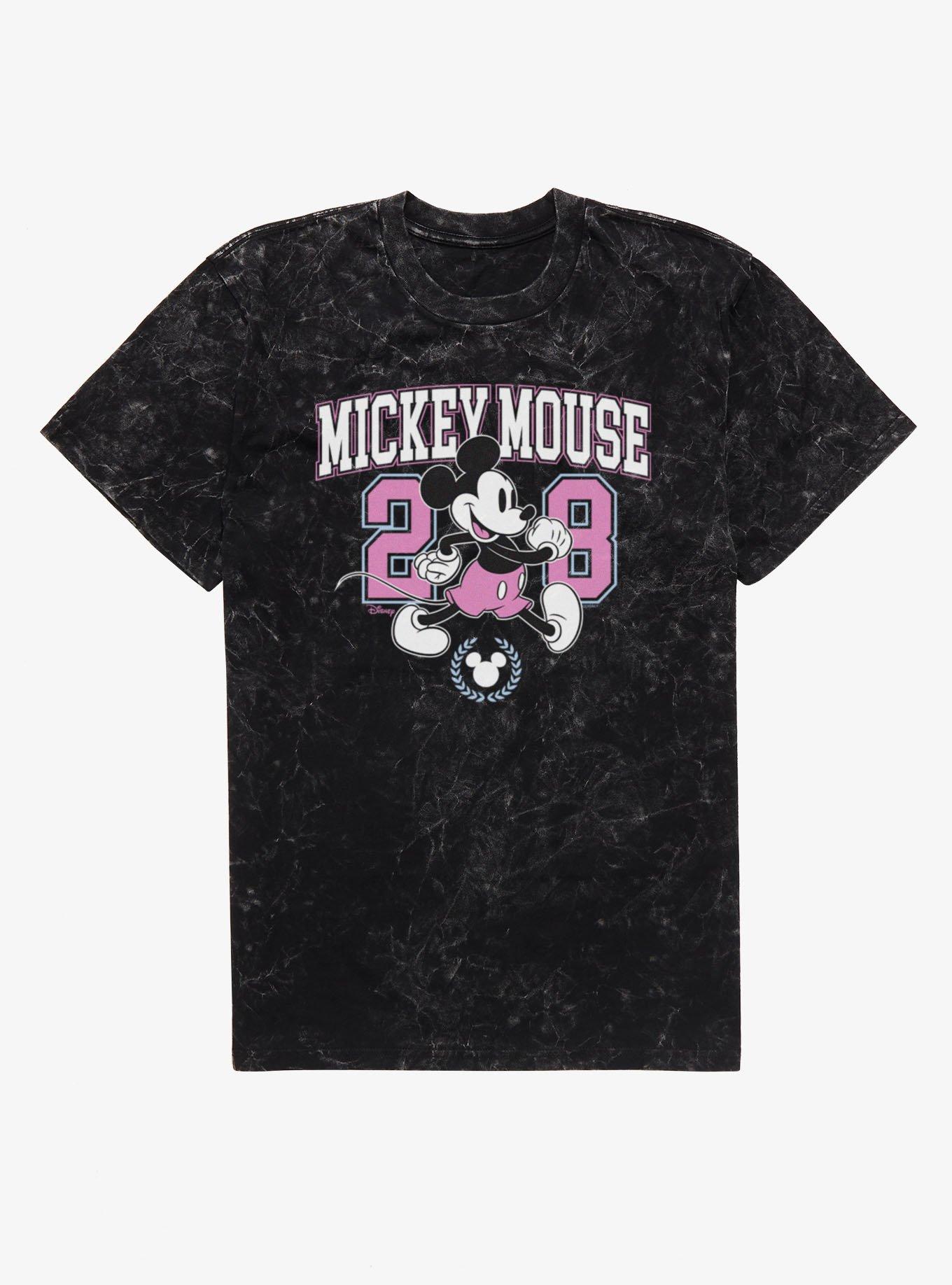 Disney Mickey Mouse 28 Collegiate Mineral Wash T-Shirt, , hi-res