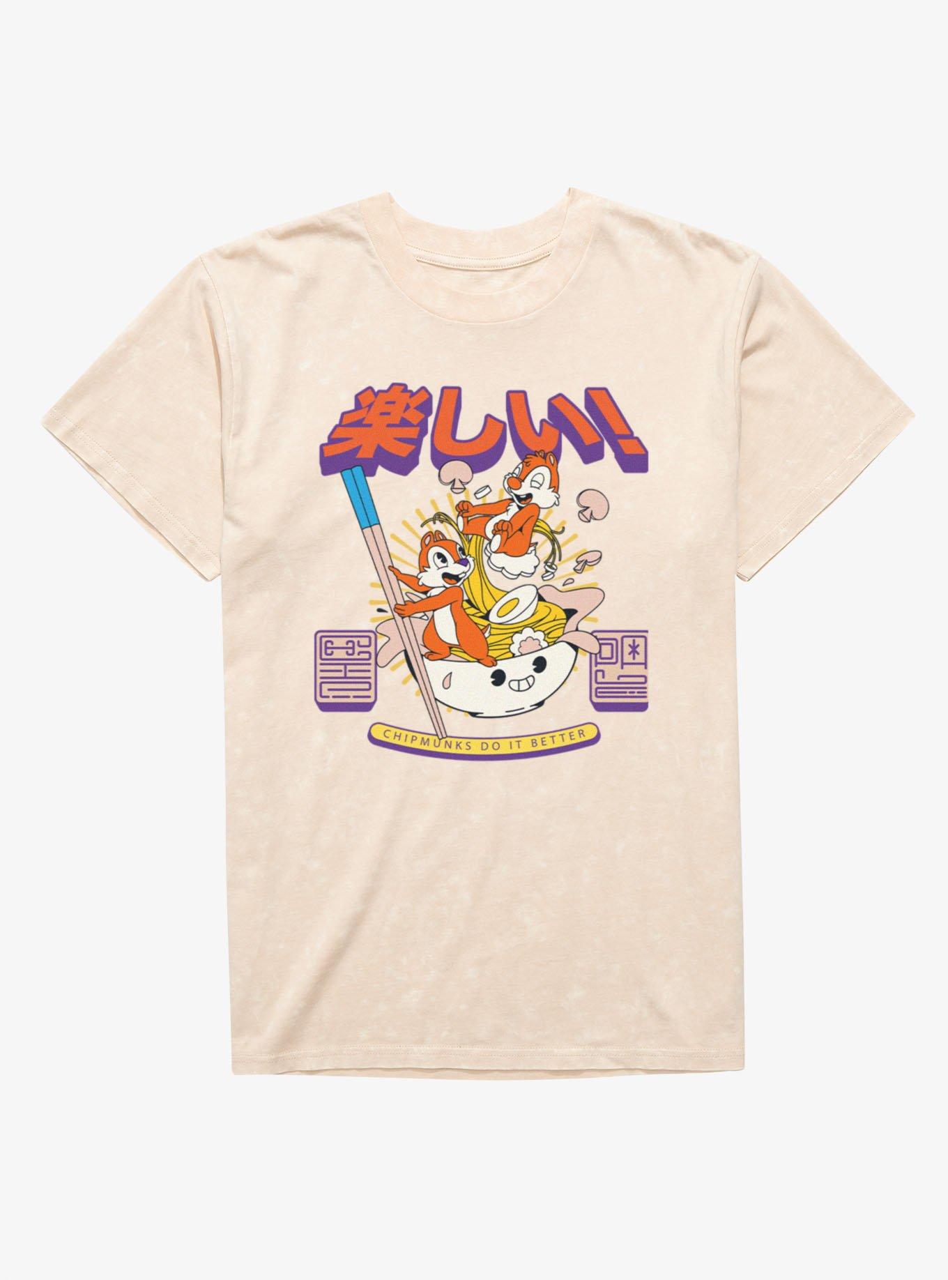 Disney Chip 'n' Dale Chipmunks Do It Better Ramen Mineral Wash T-Shirt, , hi-res
