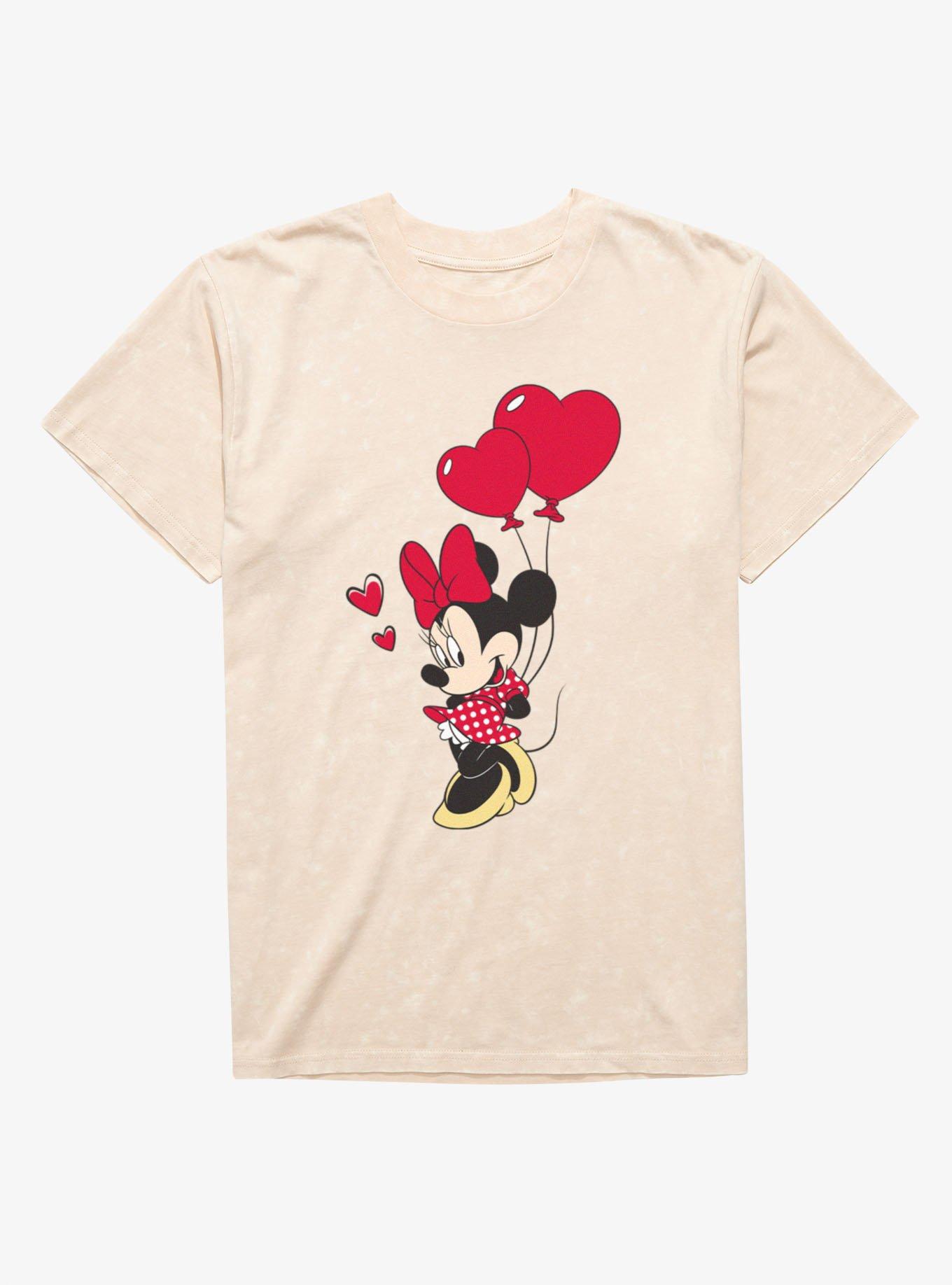 Disney Minnie Mouse Red Balloon Surprise Mineral Wash T-Shirt, , hi-res