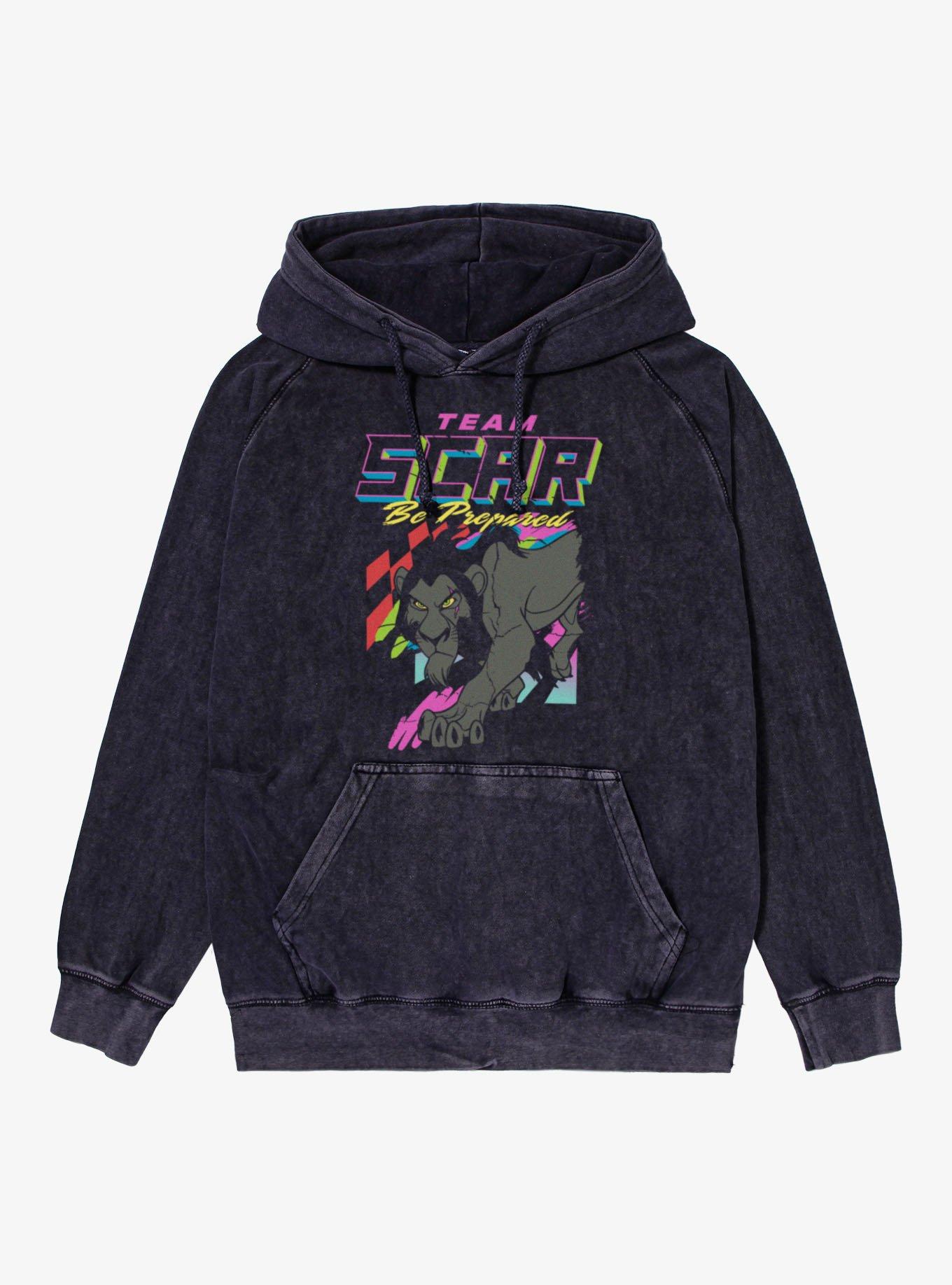 Disney The Lion King Team Scar Racing Be Prepared Vintage Mineral Washed Hoodie, , hi-res