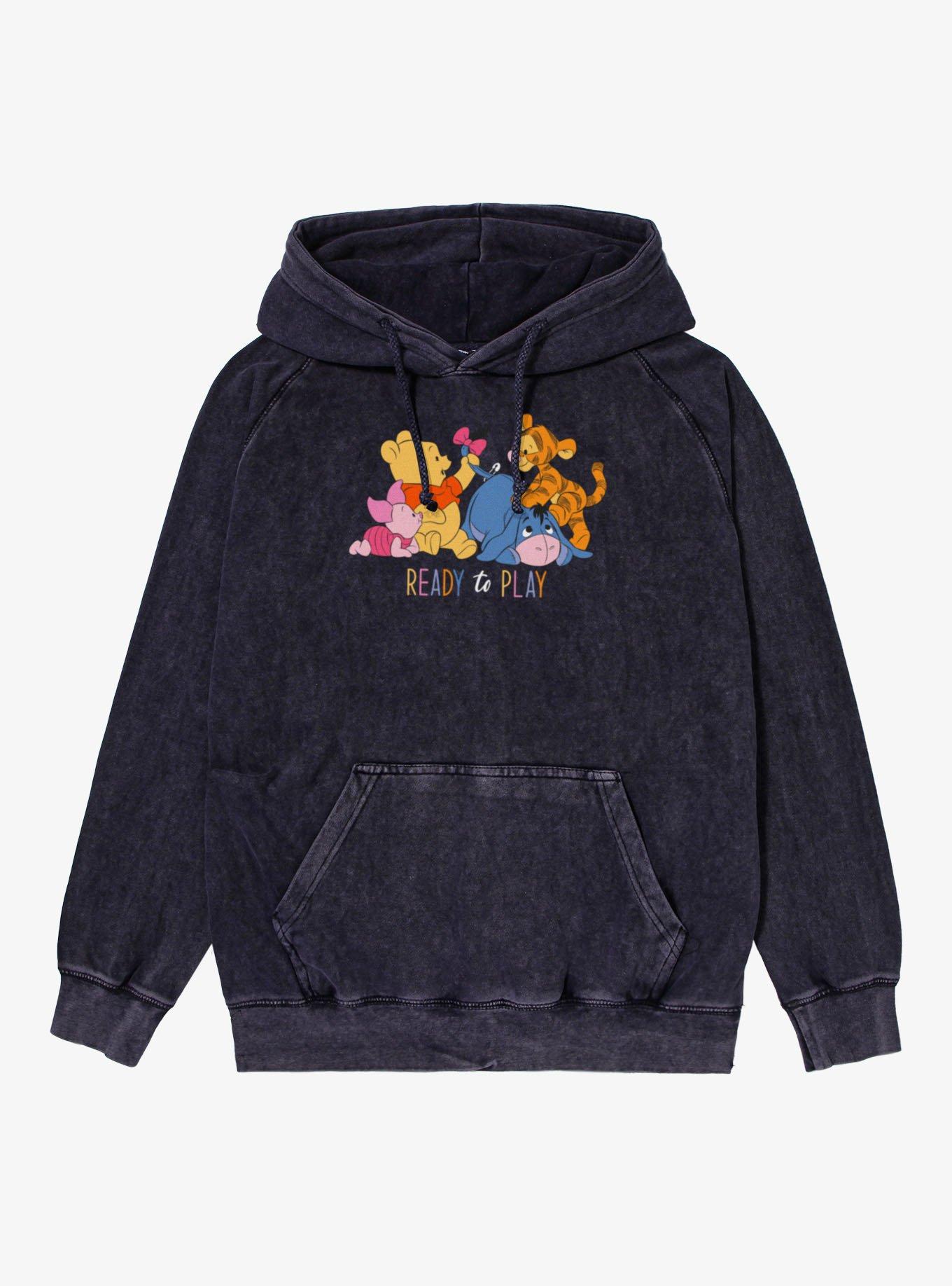 Disney Winnie The Pooh Cute  Ready To Play Vintage Mineral Washed Hoodie, , hi-res