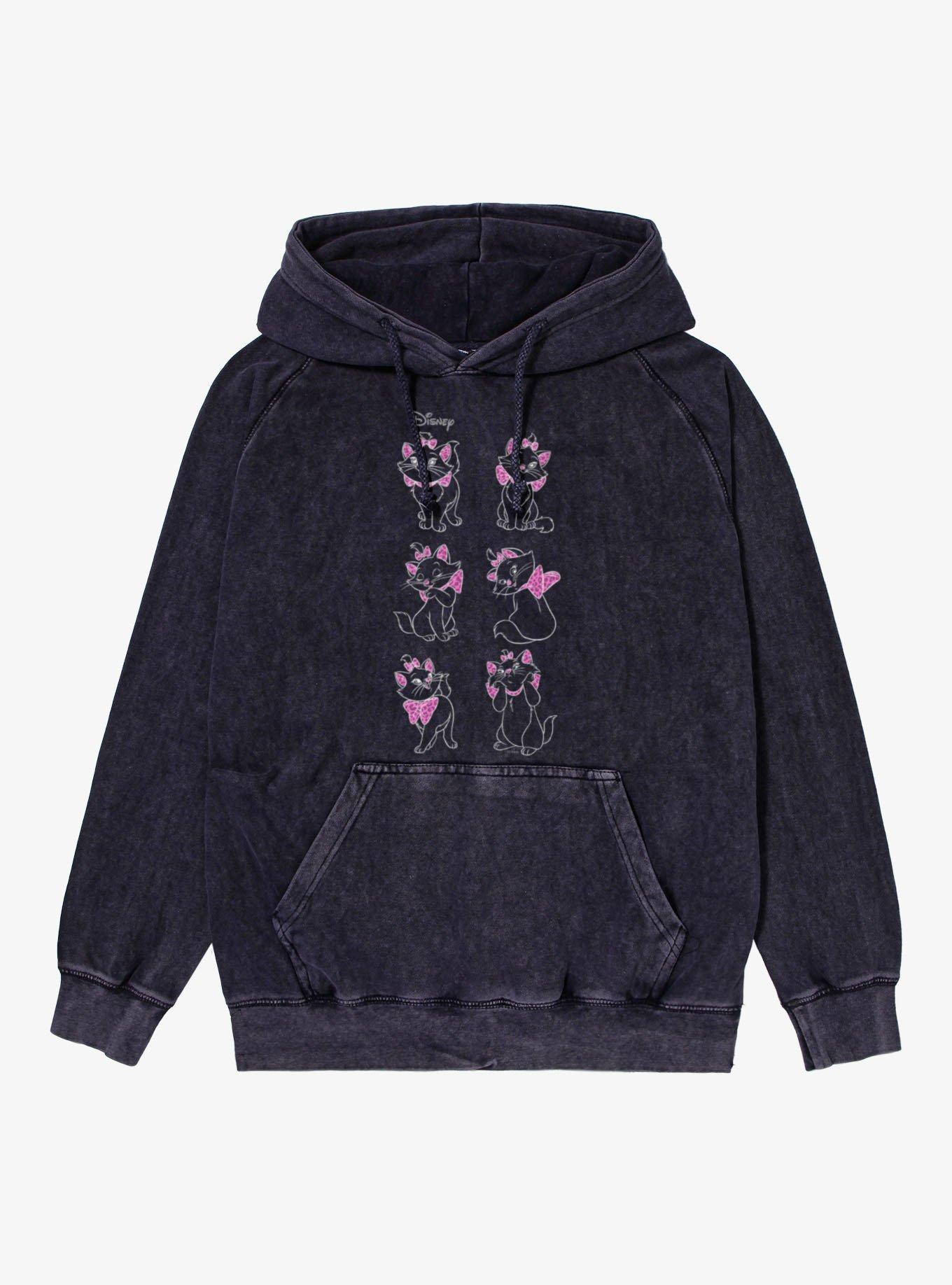 Disney The Aristocats Marie Pink Leopard Color Pop Vintage Mineral Washed Hoodie, , hi-res