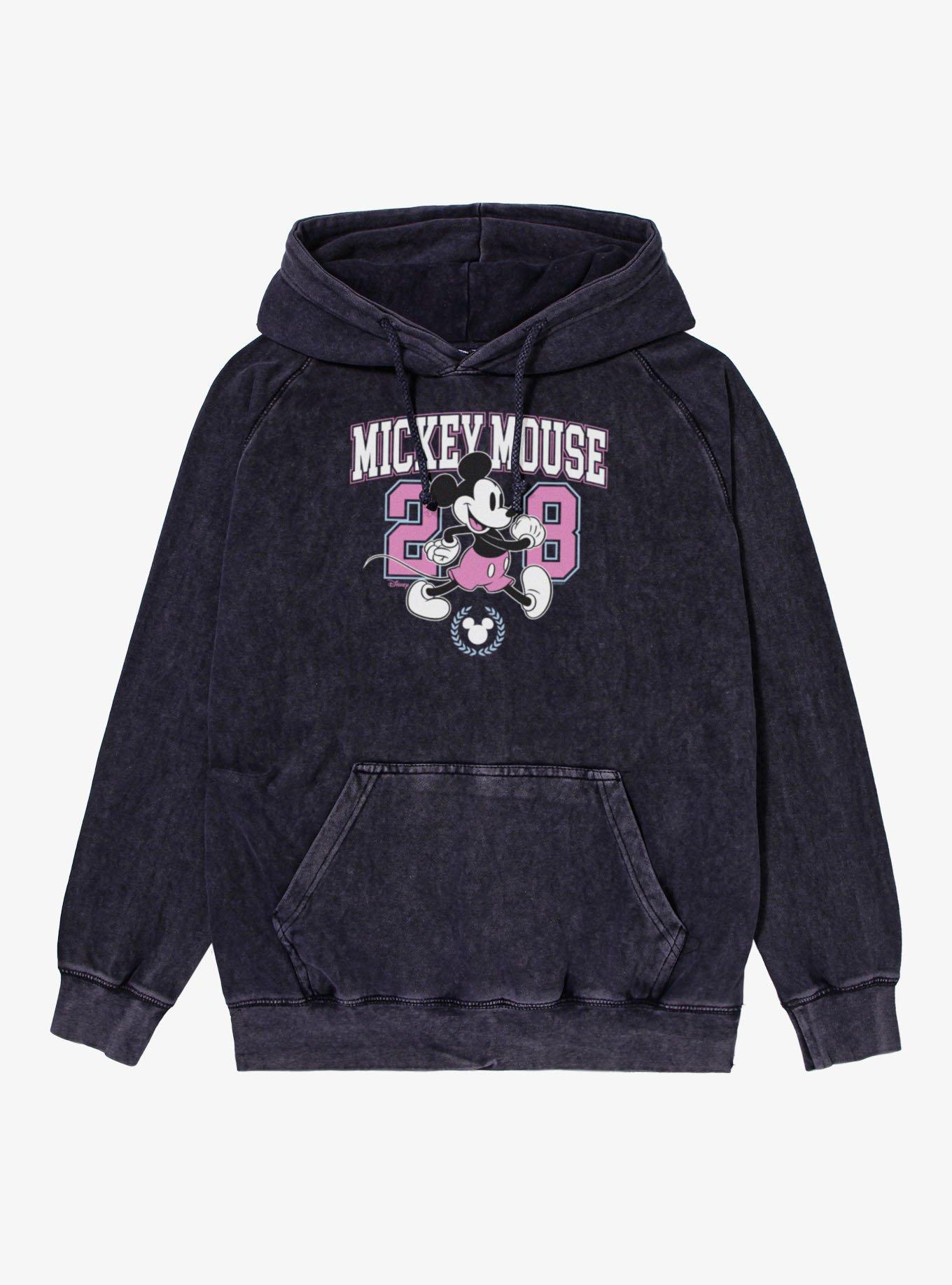 Disney Mickey Mouse 28 Collegiate Vintage Mineral Washed Hoodie, , hi-res