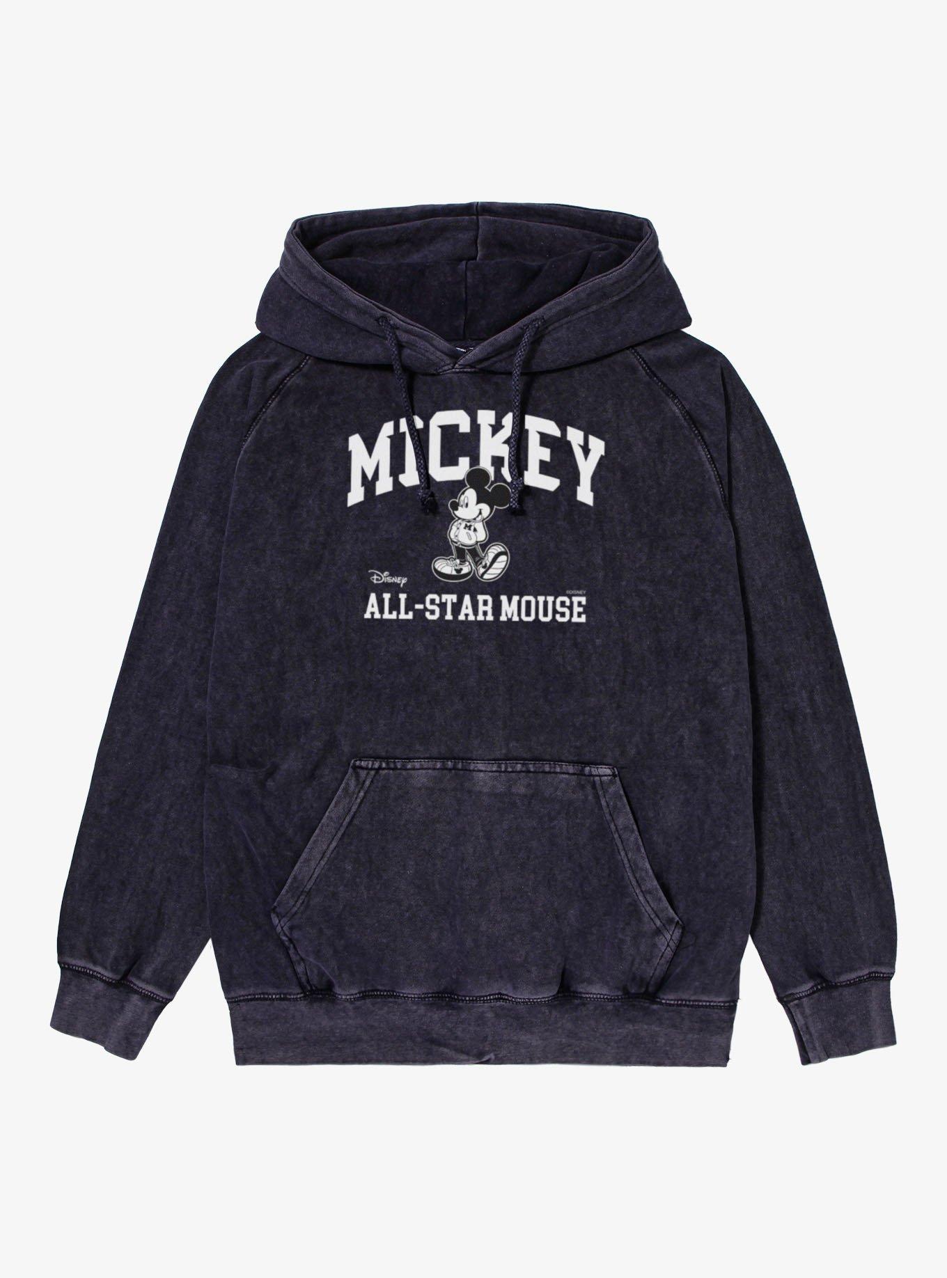 Disney Mickey Mouse All Star Mouse Vintage Mineral Washed Hoodie, , hi-res