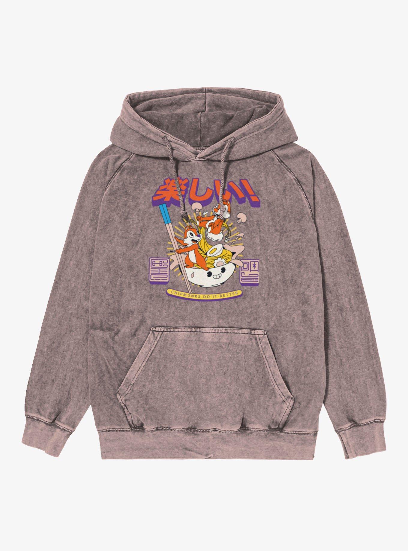 Disney Chip 'n' Dale Chipmunks Do It Better Ramen Vintage Mineral Washed Hoodie, , hi-res