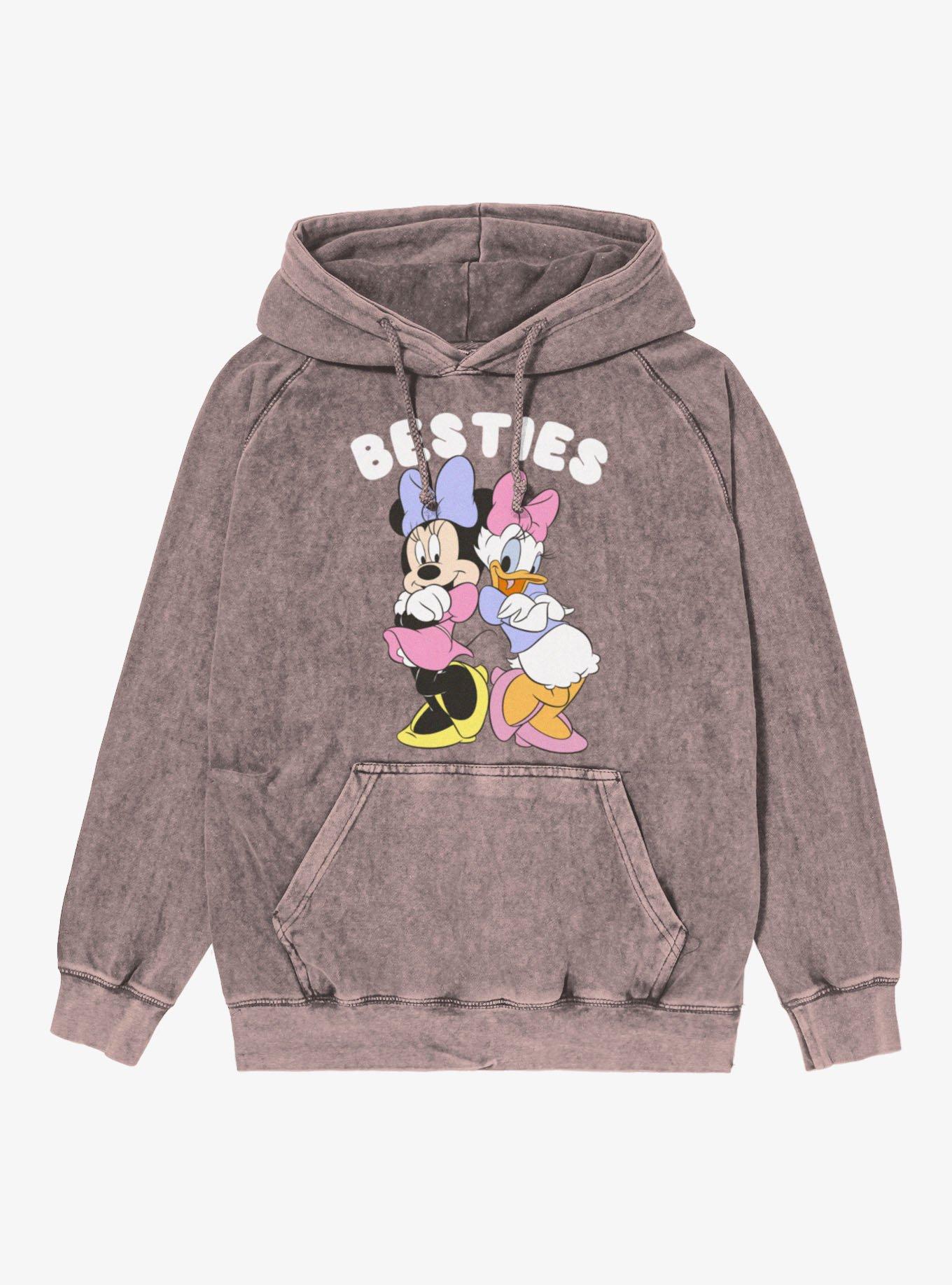 Disney Minnie Mouse Back To Back Besties Daisy Vintage Mineral Washed Hoodie, , hi-res