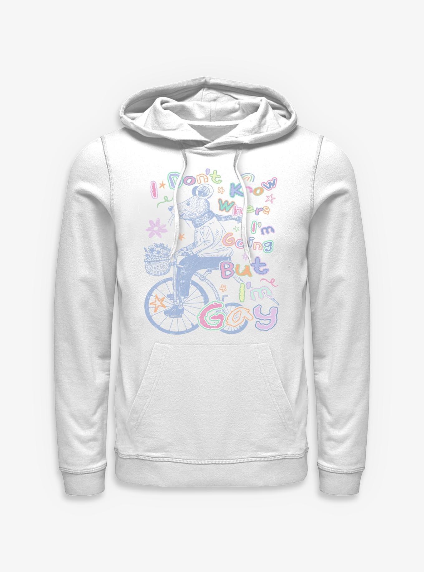 I Don't Know Where I'm Going But I'm Gay Pride Hoodie Hot Topic Exclusive, , hi-res